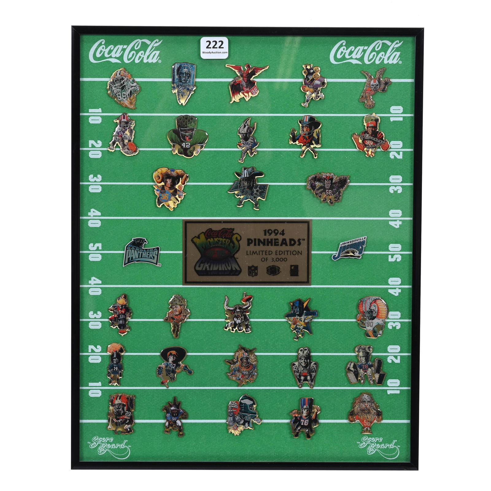 1994 Coca-Cola "Monsters Of The Gridiron Pinheads (1 of 5)