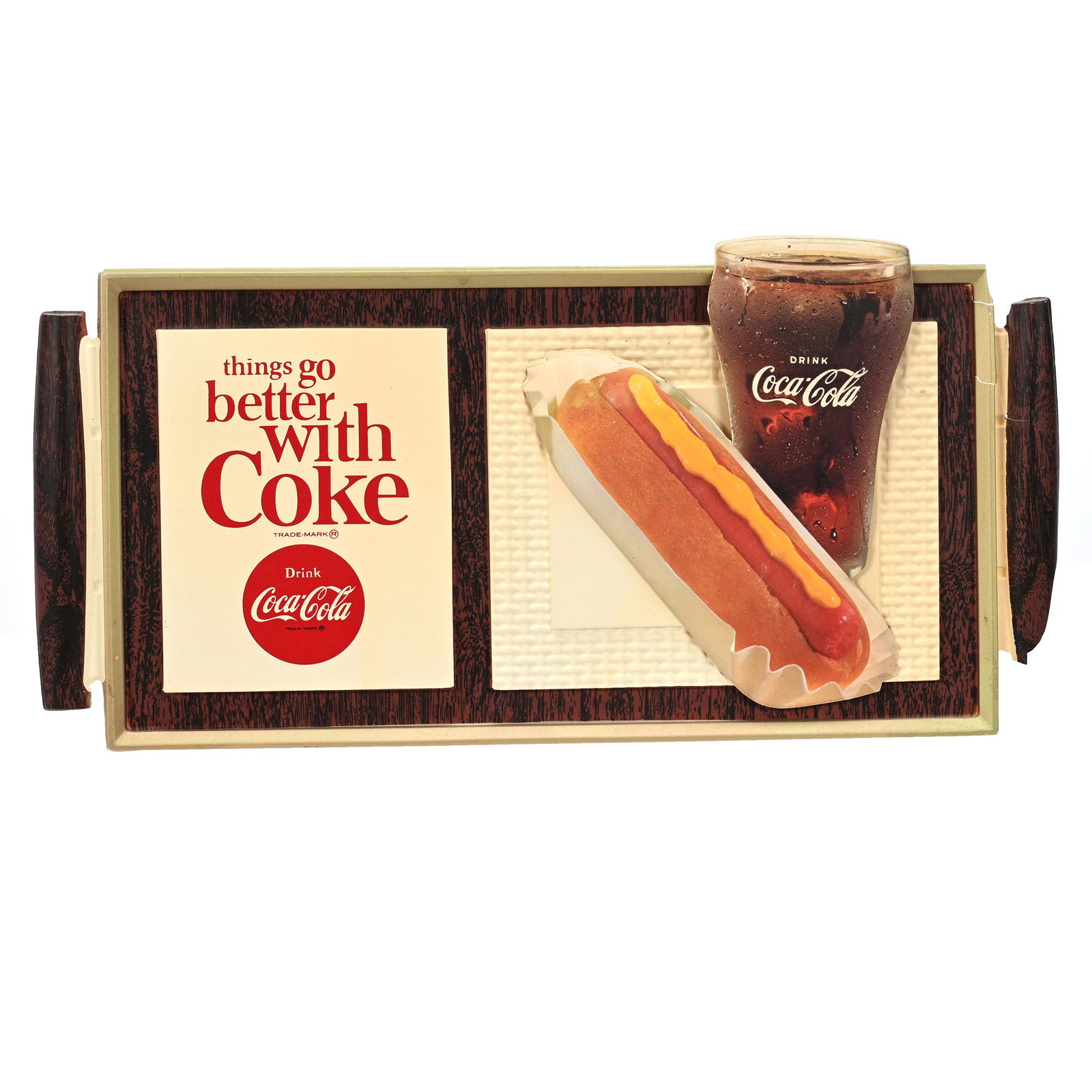 1960's Coca-Cola Sign, "Things Go Better With Coke" (1 of 3)