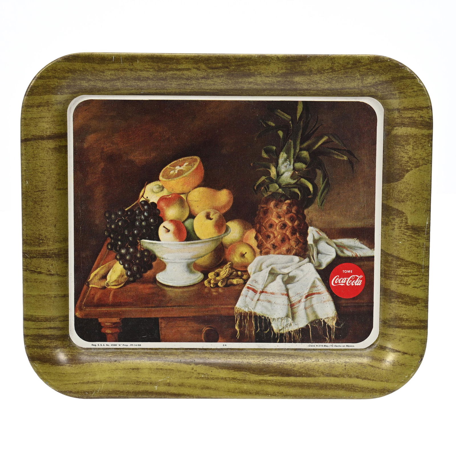 1968 Coca-Cola Mexican Tip Tray (1 of 2)