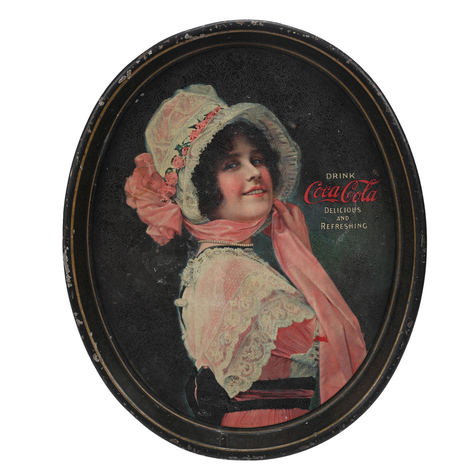 1914 Coca-Cola Tray, "Betty" (1 of 2)