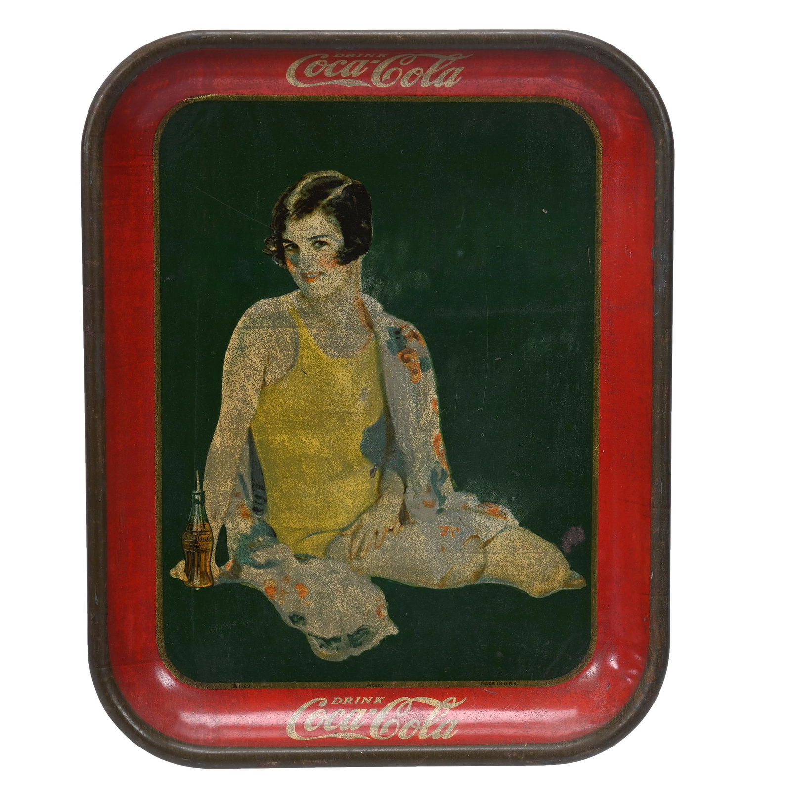 1929 Coca-Cola Tray, Bottle Sales (1 of 2)