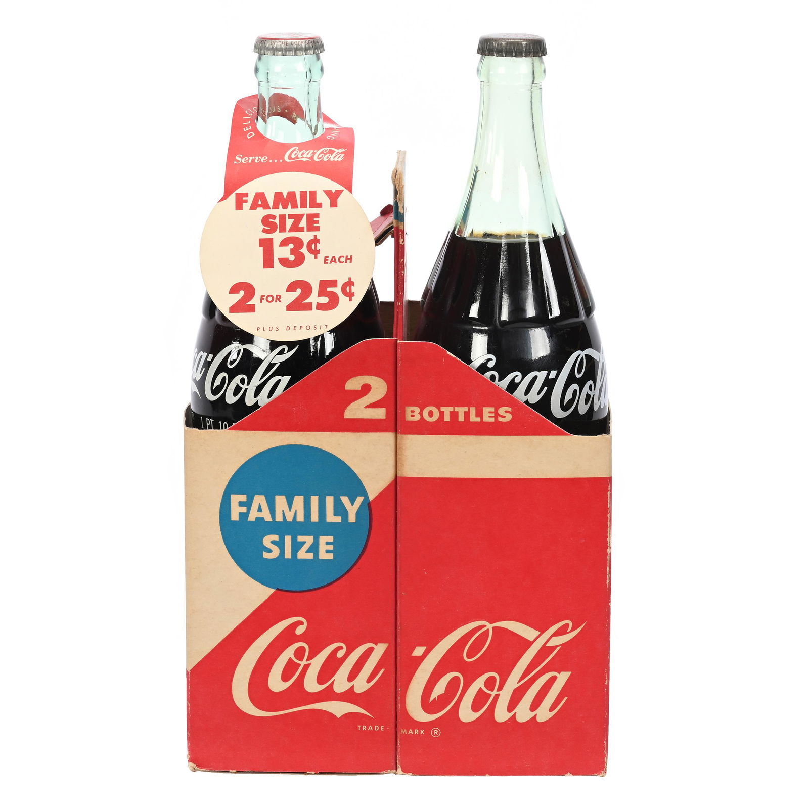 1960's Coca-Cola Two Bottle Carrier (1 of 3)