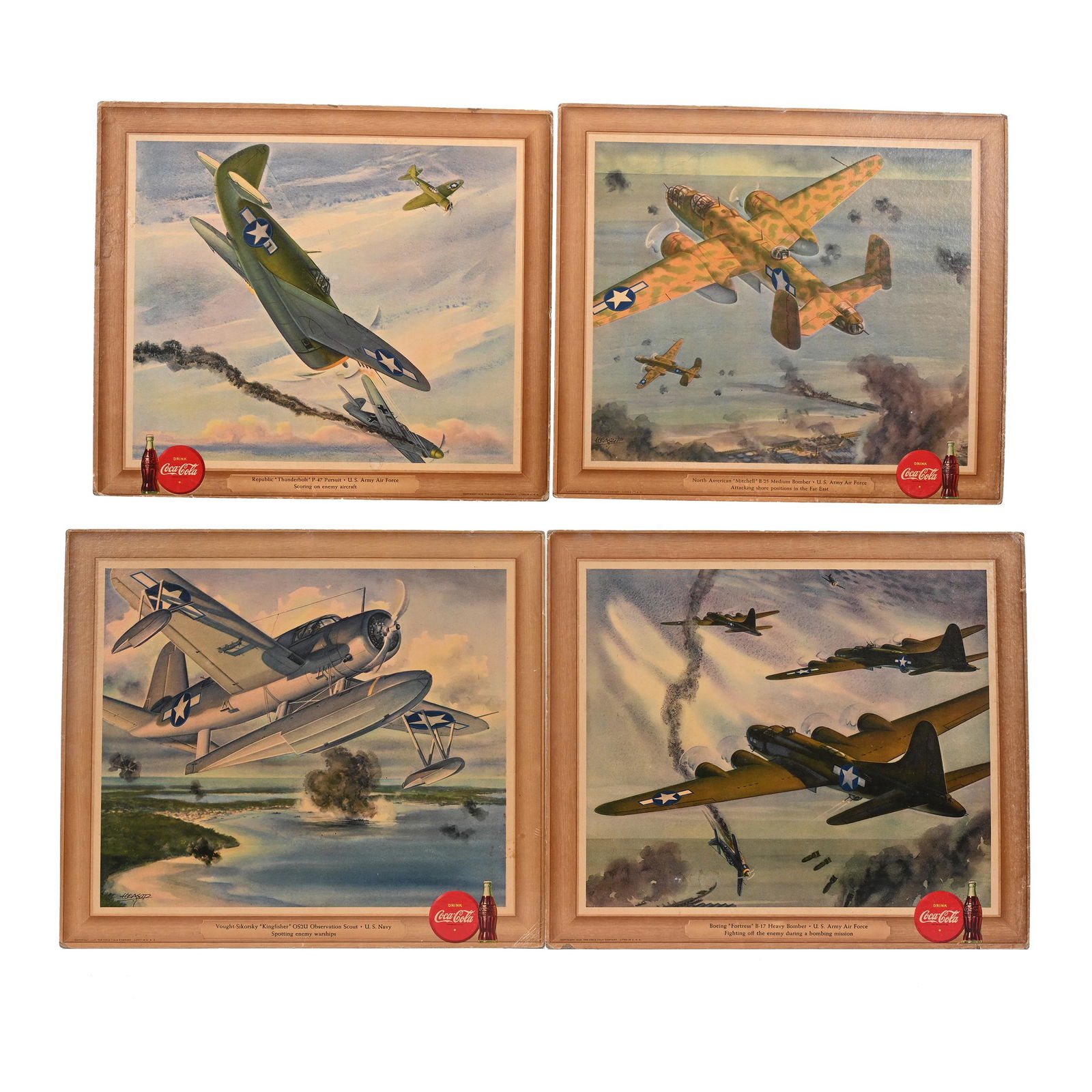 1944 Coca-Cola Set Of "Airplane Hangers" (1 of 11)