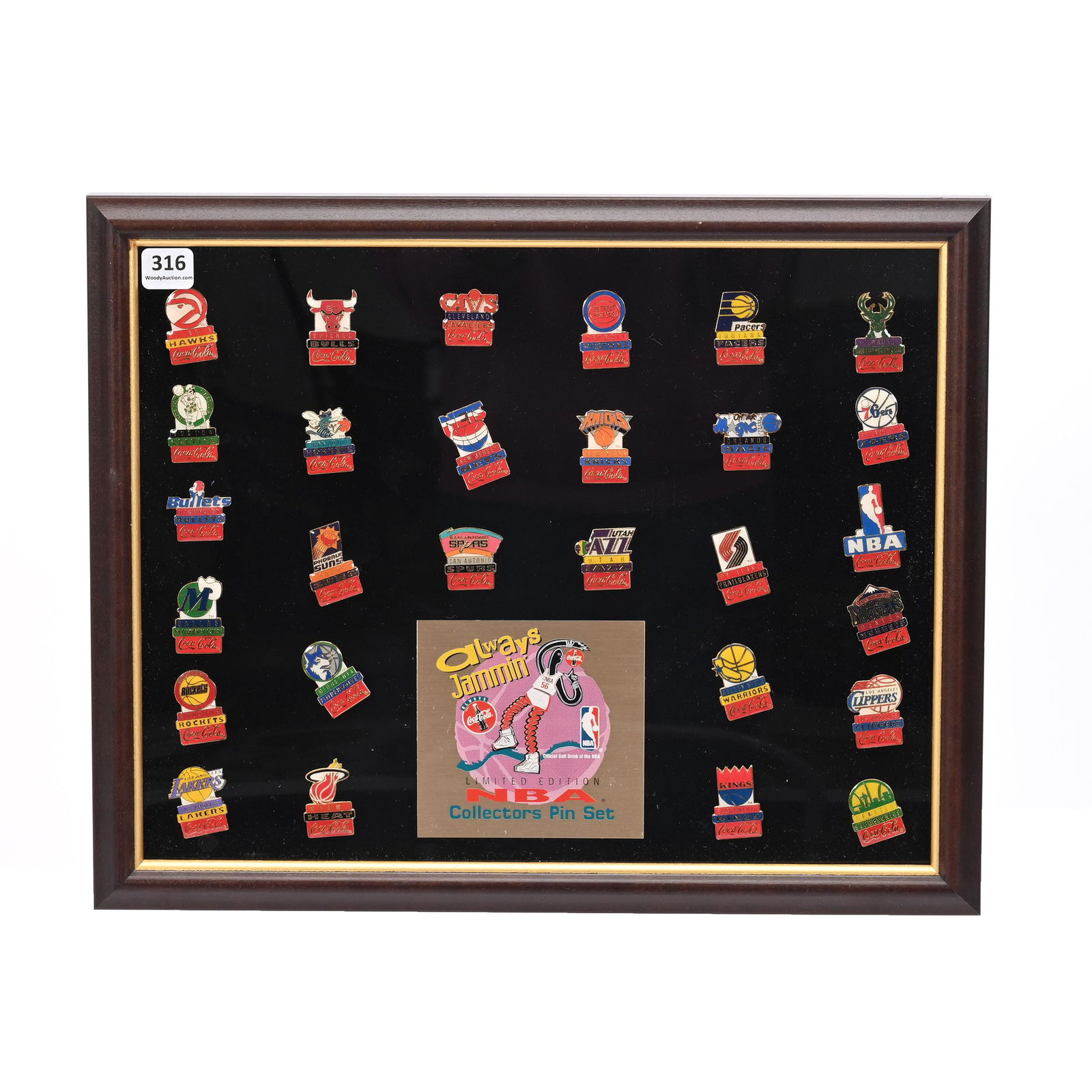 Coca-Cola NBA 28 Pin Set, "Always Jammin’" (1 of 6)