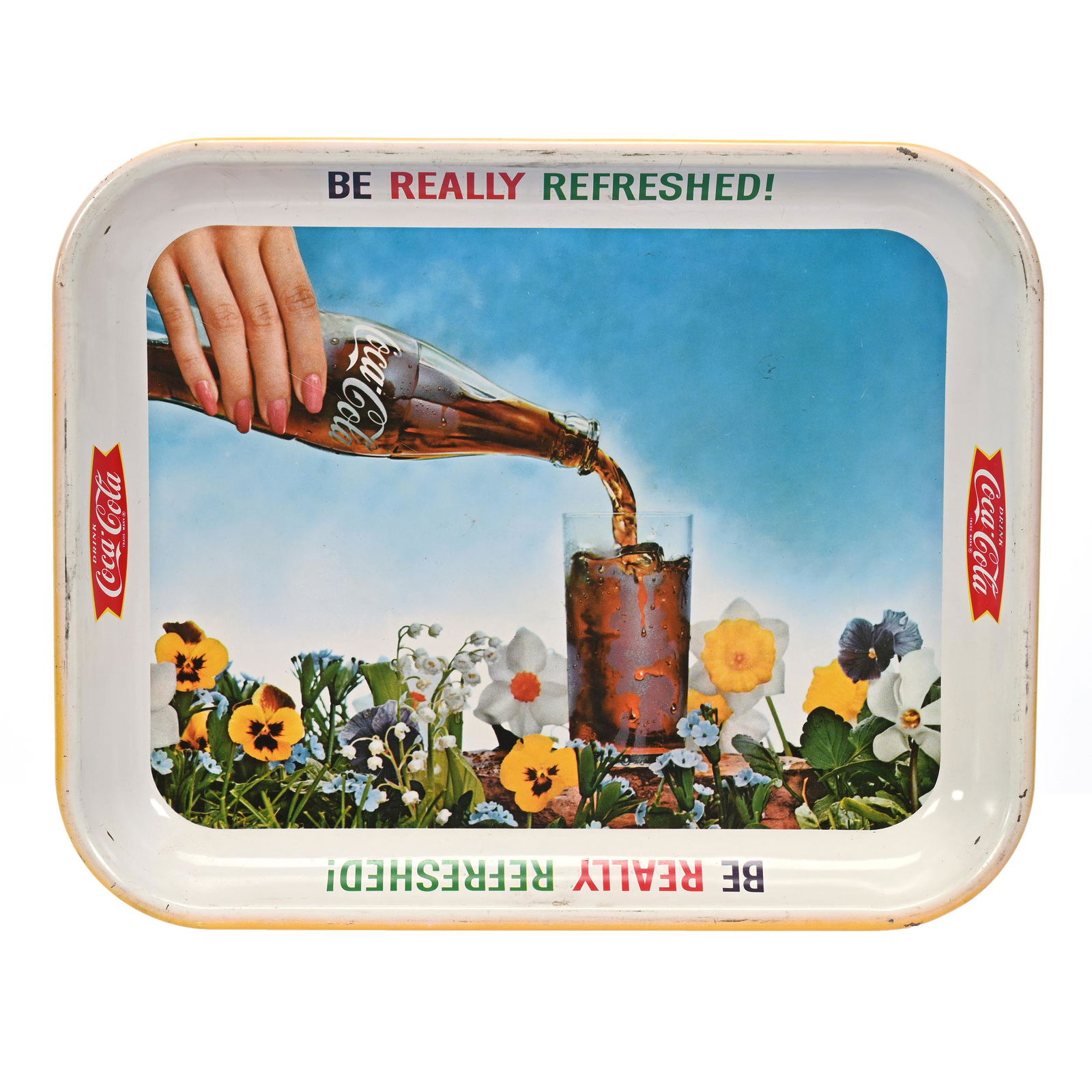 1961 Coca-Cola Tray, "Be Really Refreshed" (1 of 2)