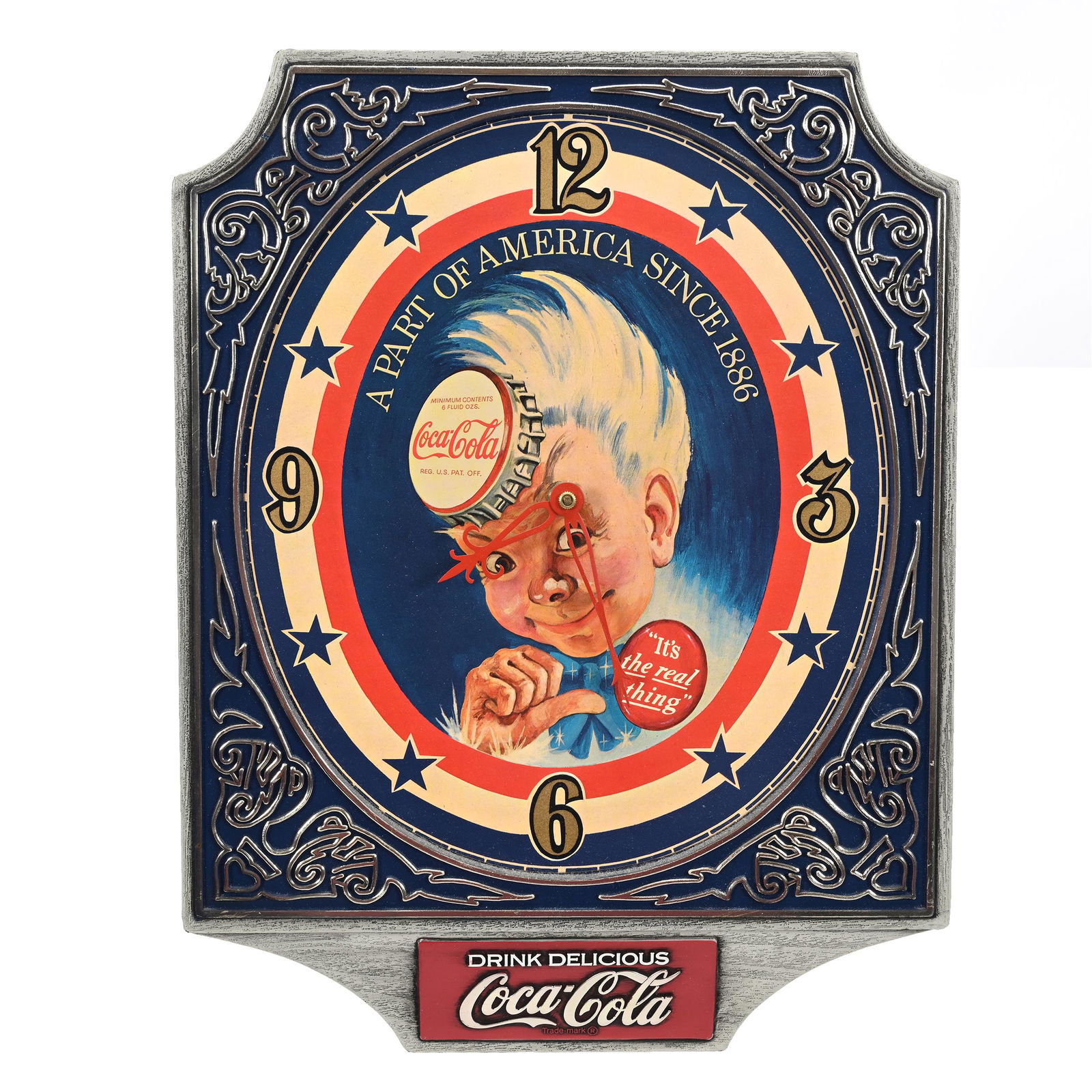 Wall Clock, Coca-Cola Sprite Boy, 1974 (1 of 2)
