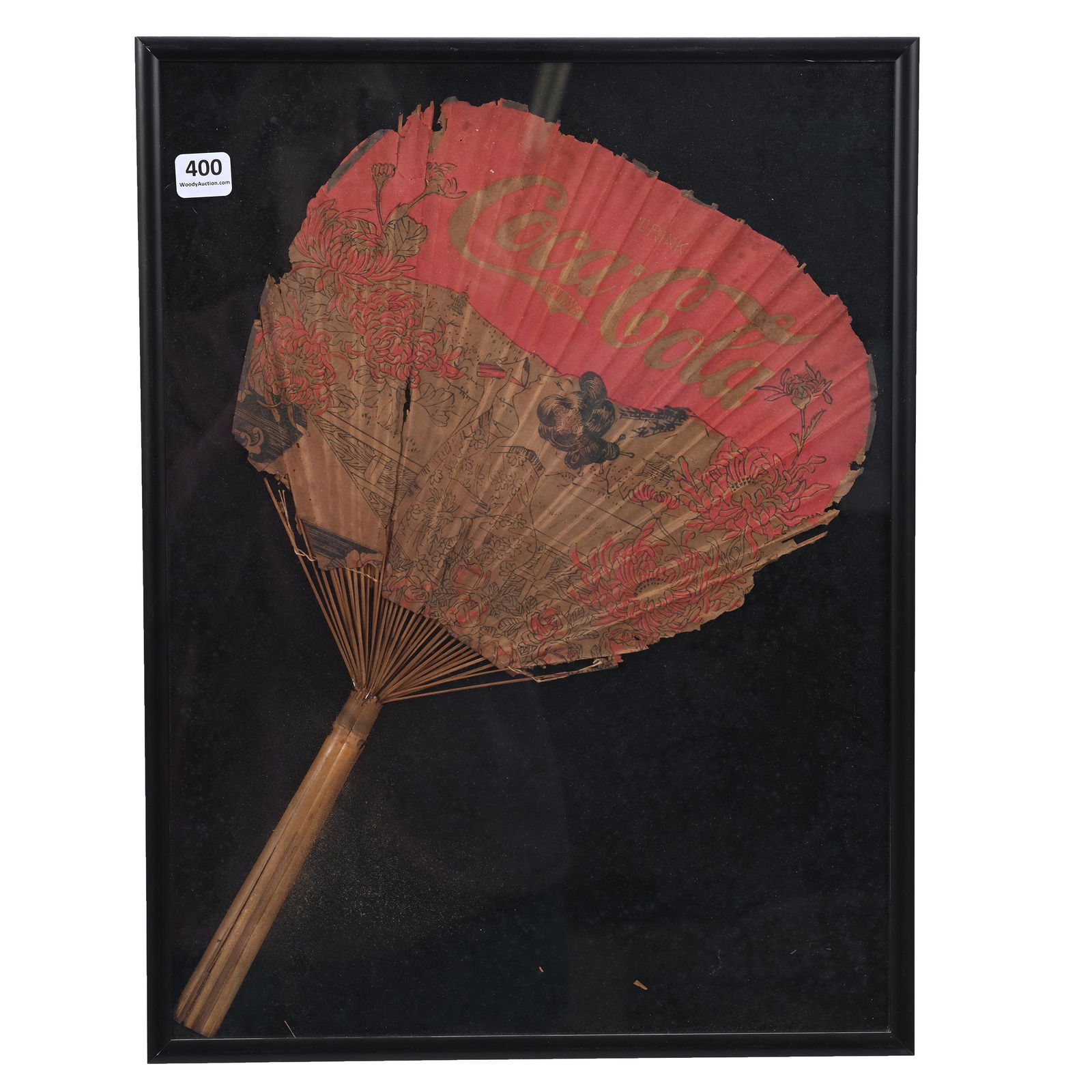 Early 1900's Coca-Cola Bamboo Fan (1 of 3)