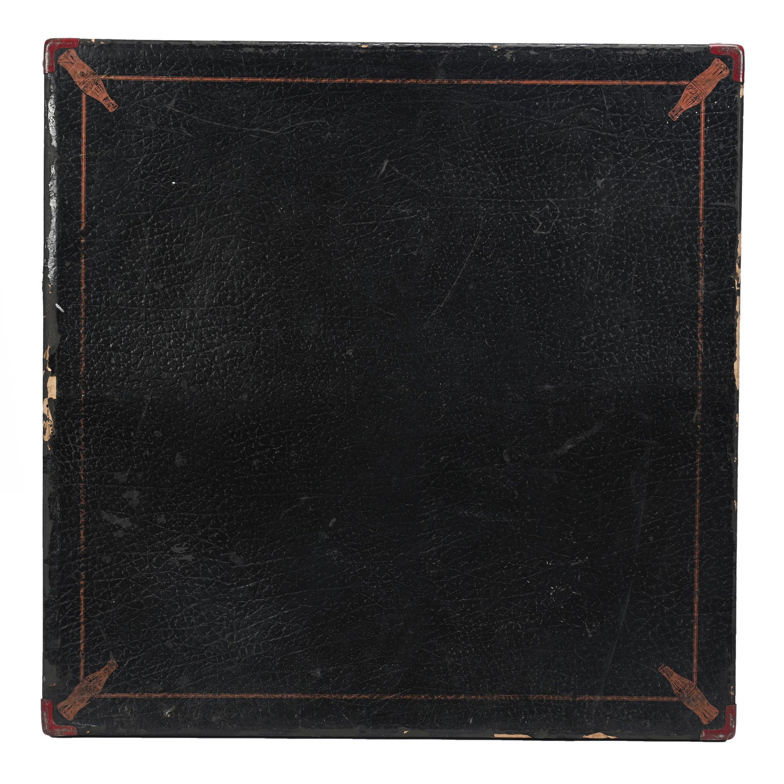 1930's Card Table, Coca-Cola Bottles In Corners (1 of 6)