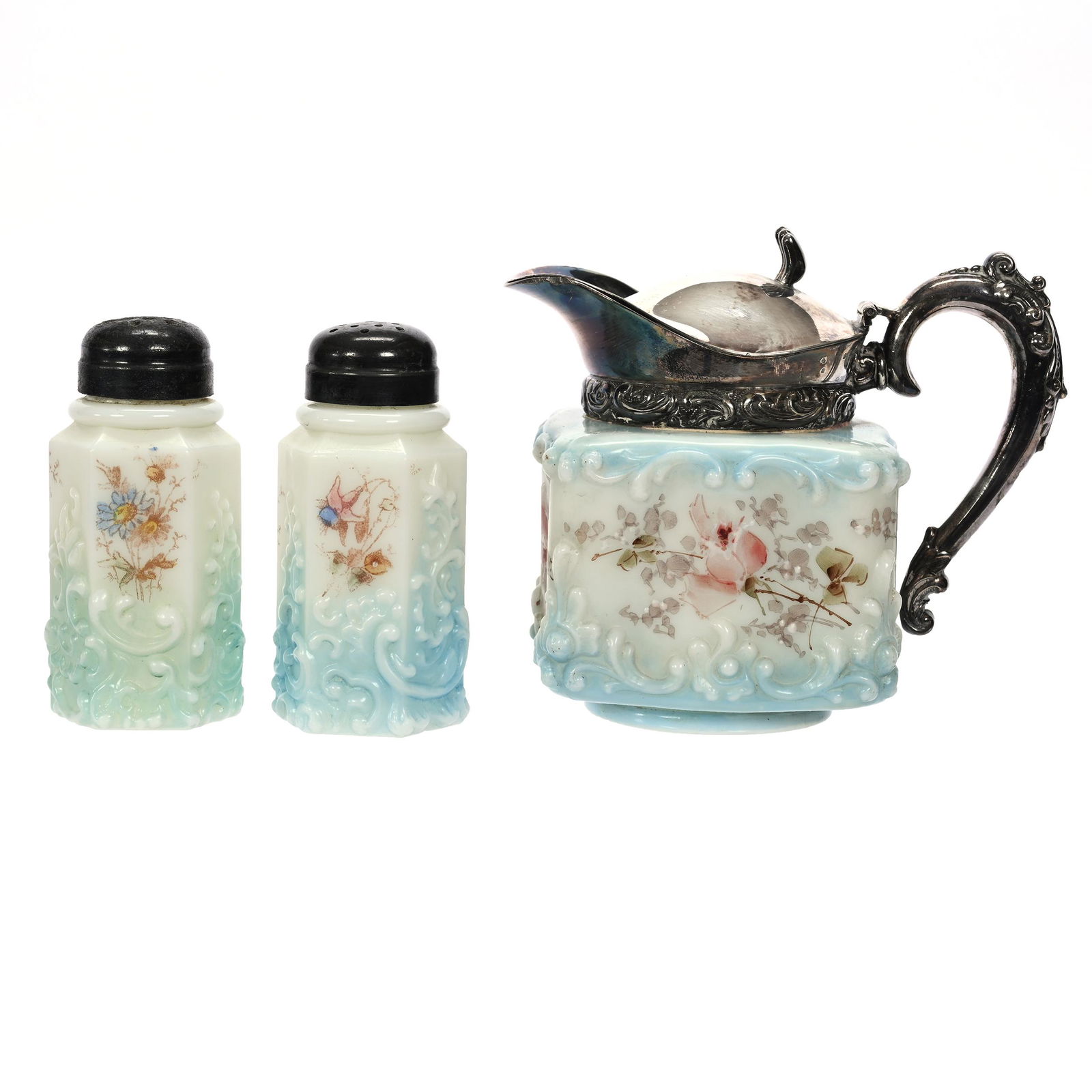 Syrup, Salt & Pepper Set, Unmarked Wave Crest (1 of 3)