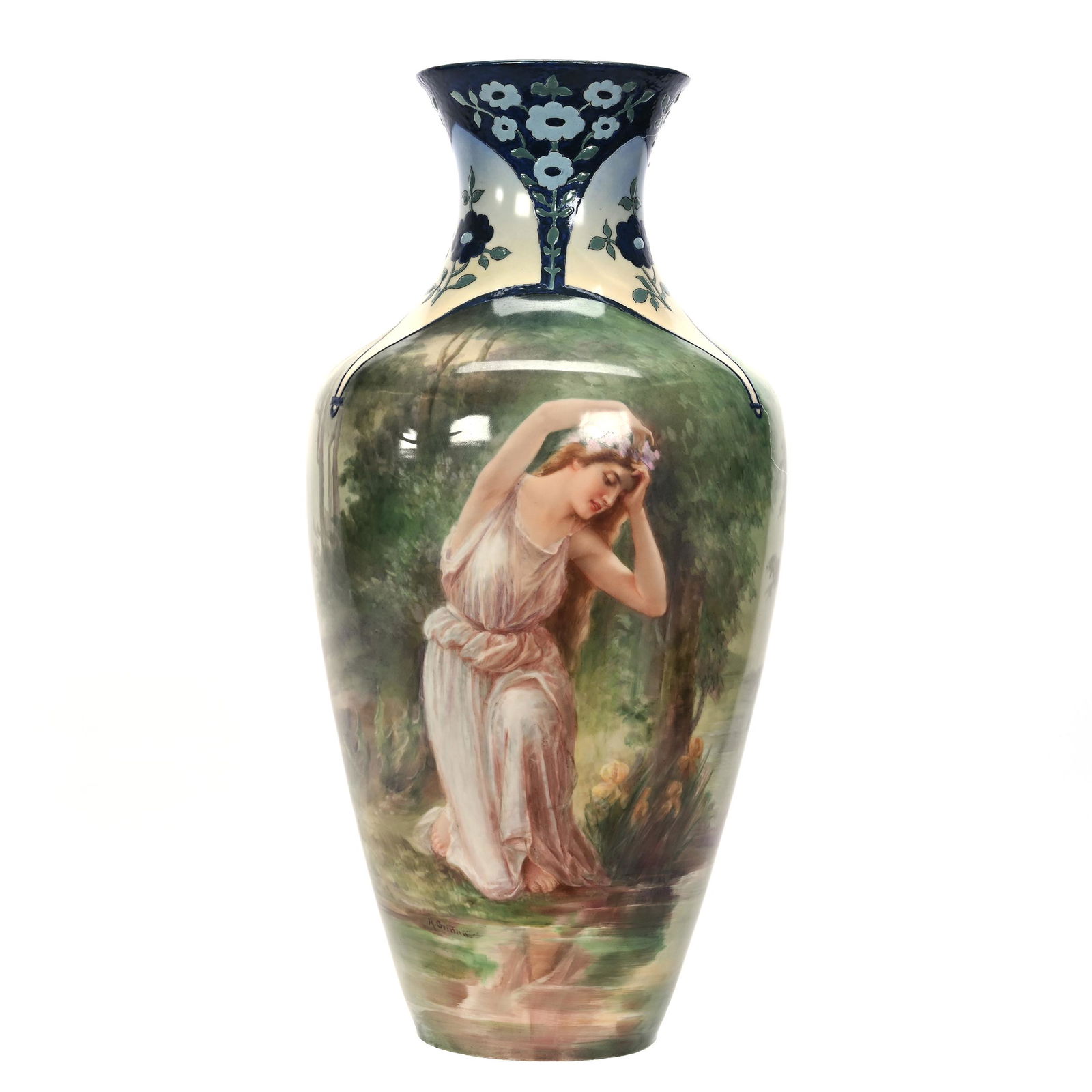 Large Vase Marked Lenox Belleek (1 of 5)