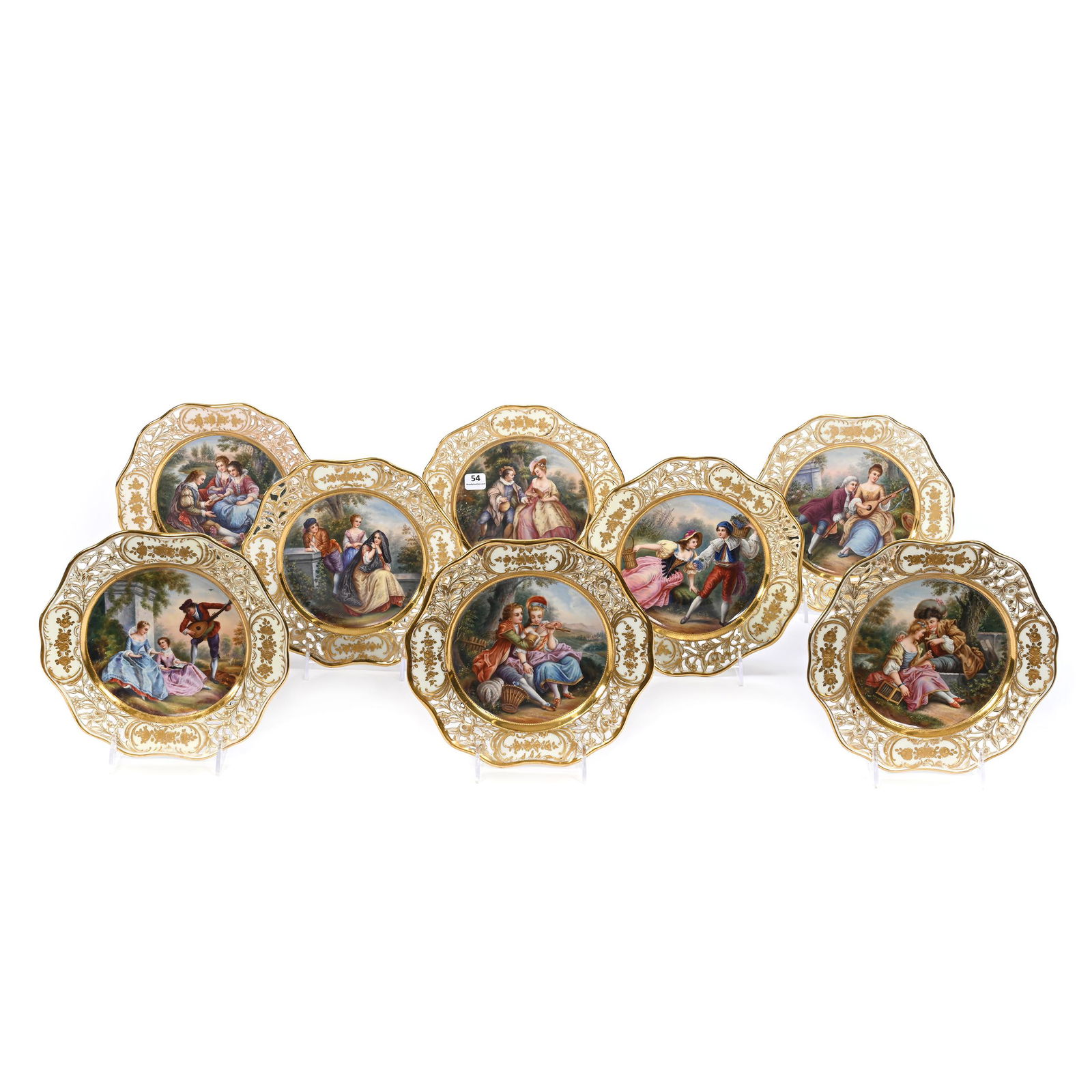 (8) Plates Marked Dresden (1 of 9)