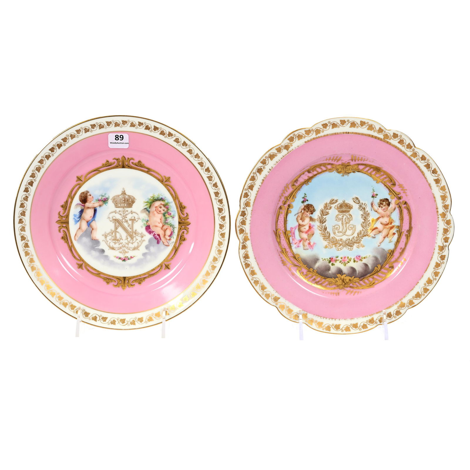 (2) Plates Marked Sevres Porcelain (1 of 2)