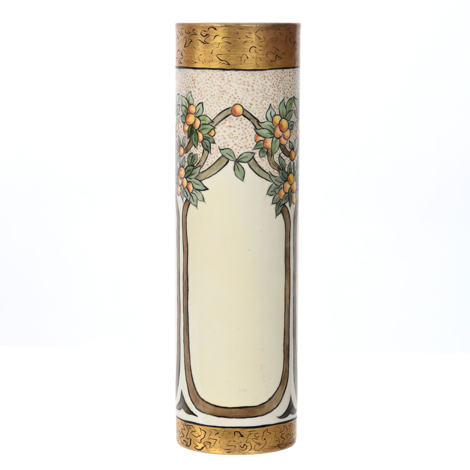 Cylinder Vase Marked Willett's Belleek (1 of 3)