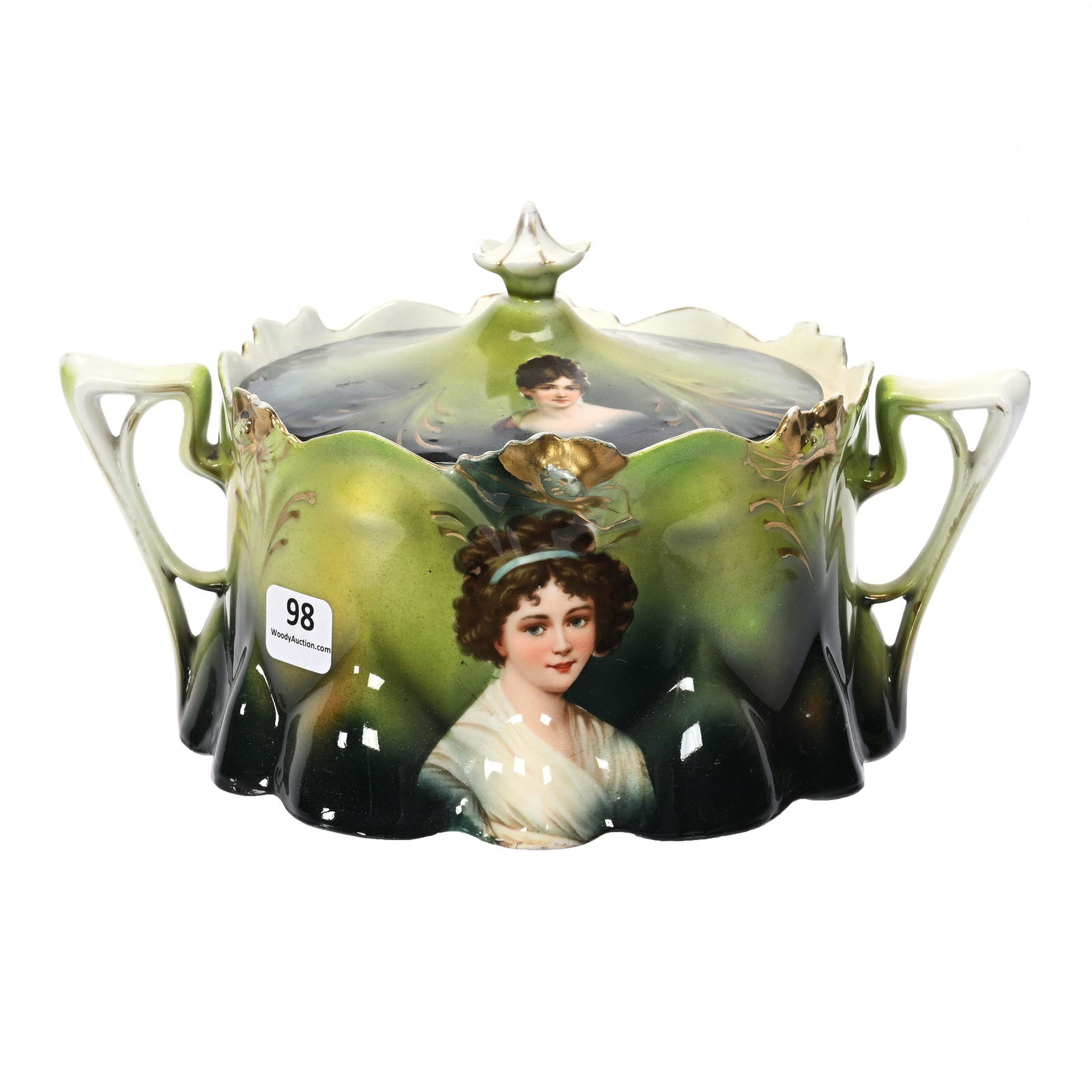 Cracker Jar, Unmarked R.S. Prussia (1 of 3)