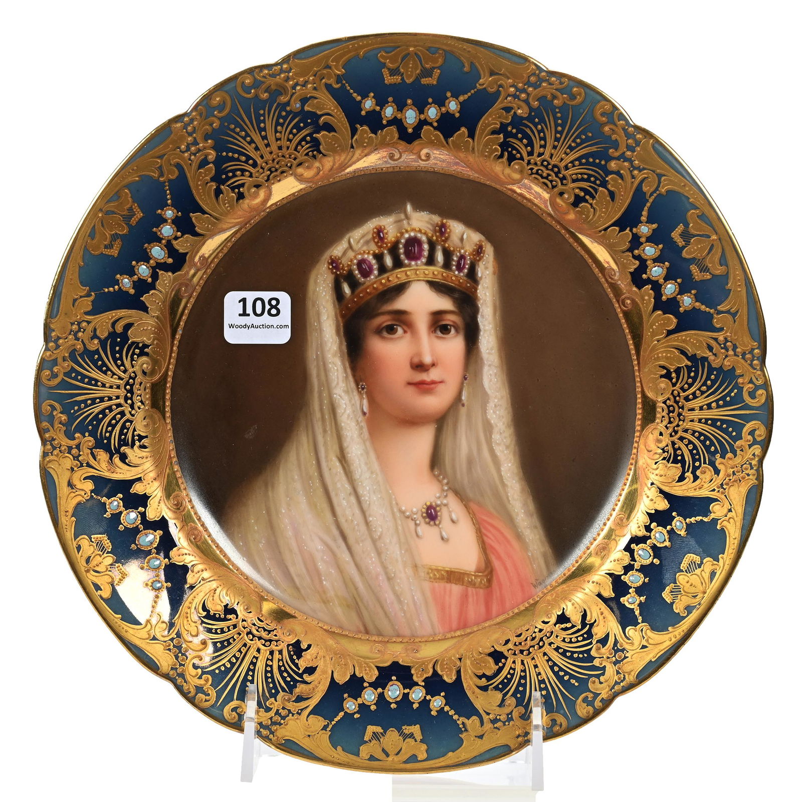 Plate Marked Beehive, Portrait Of Josephine (1 of 3)