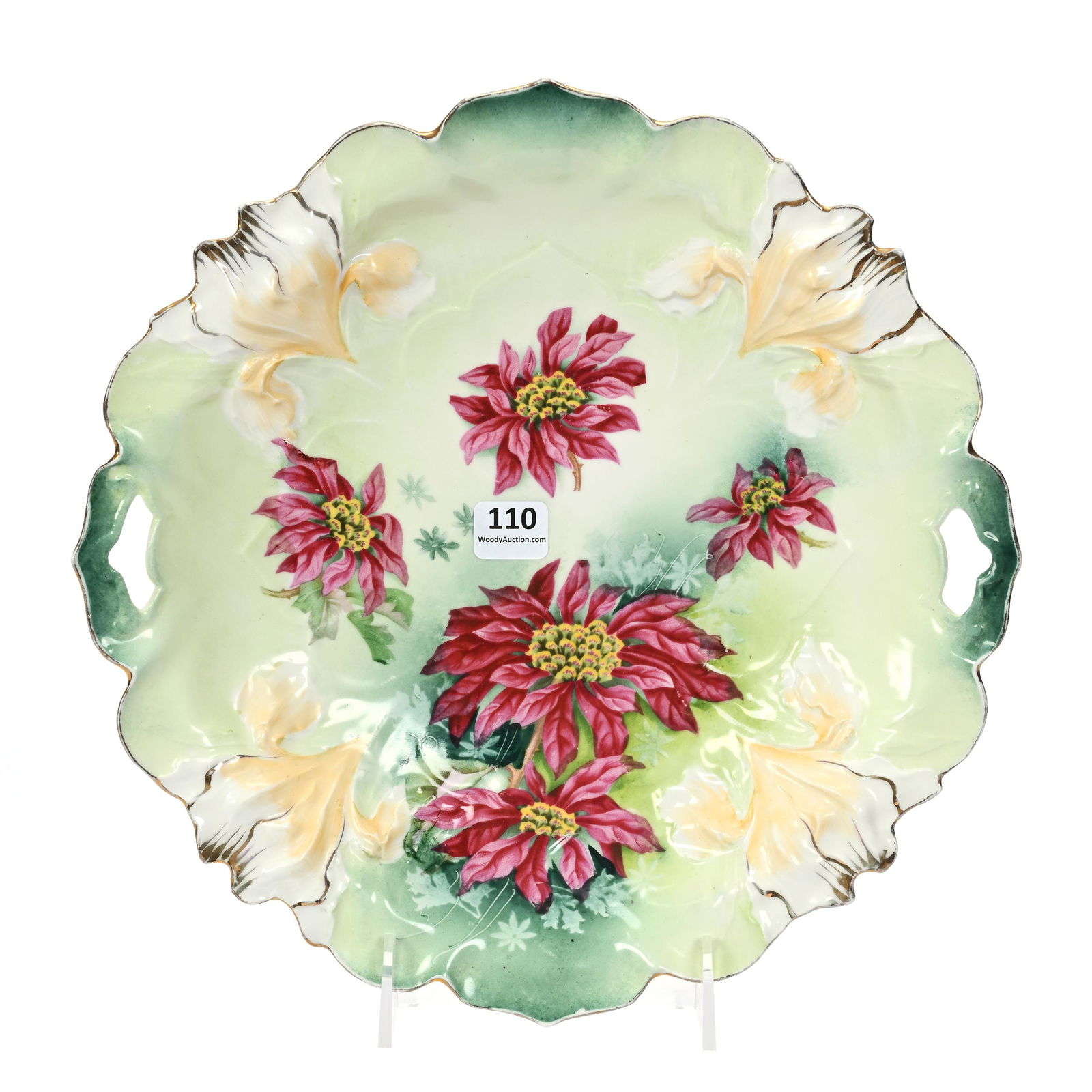 Cake Plate Marked Wheelock Prussia (1 of 2)