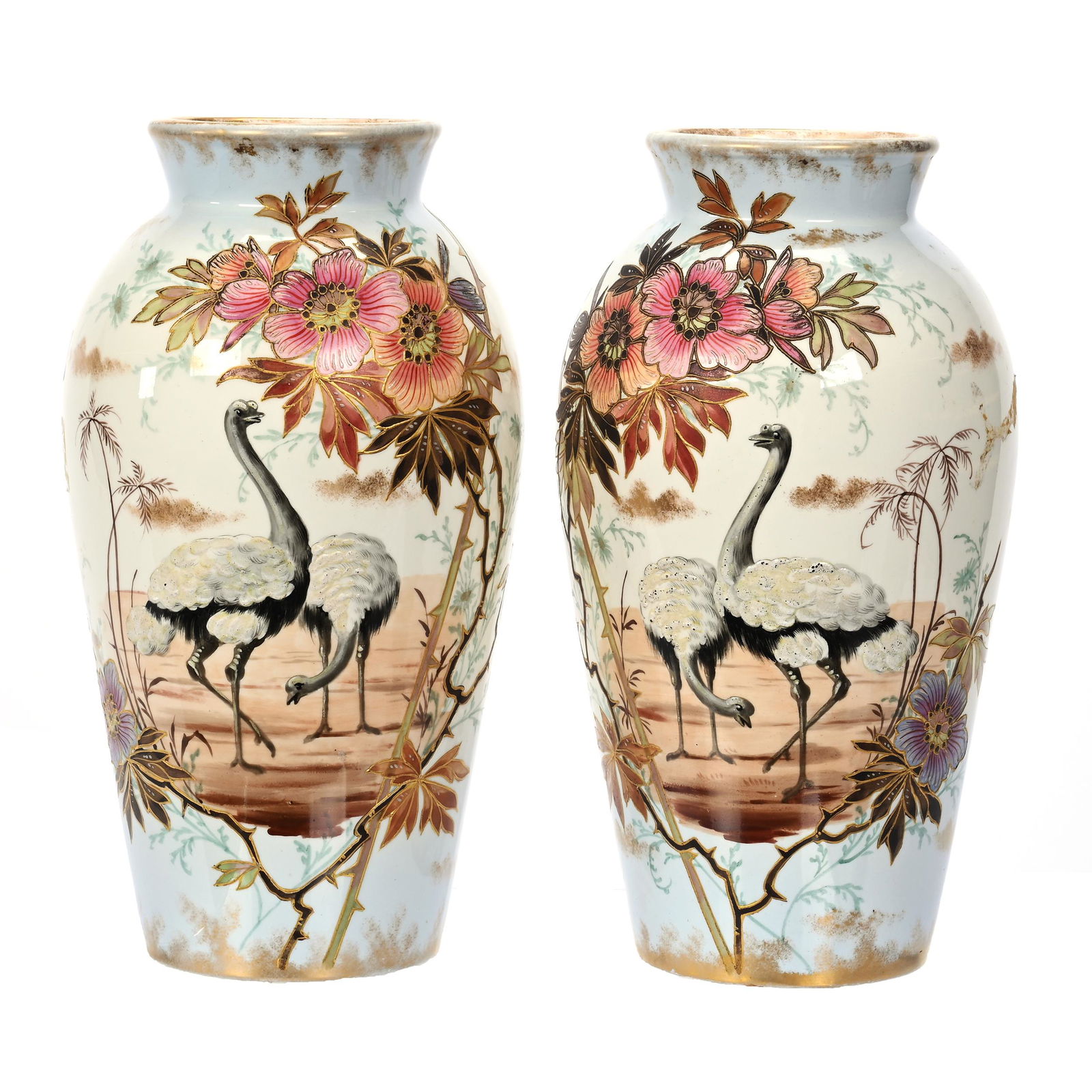 Pair Vases Marked Royal Bonn (1 of 3)