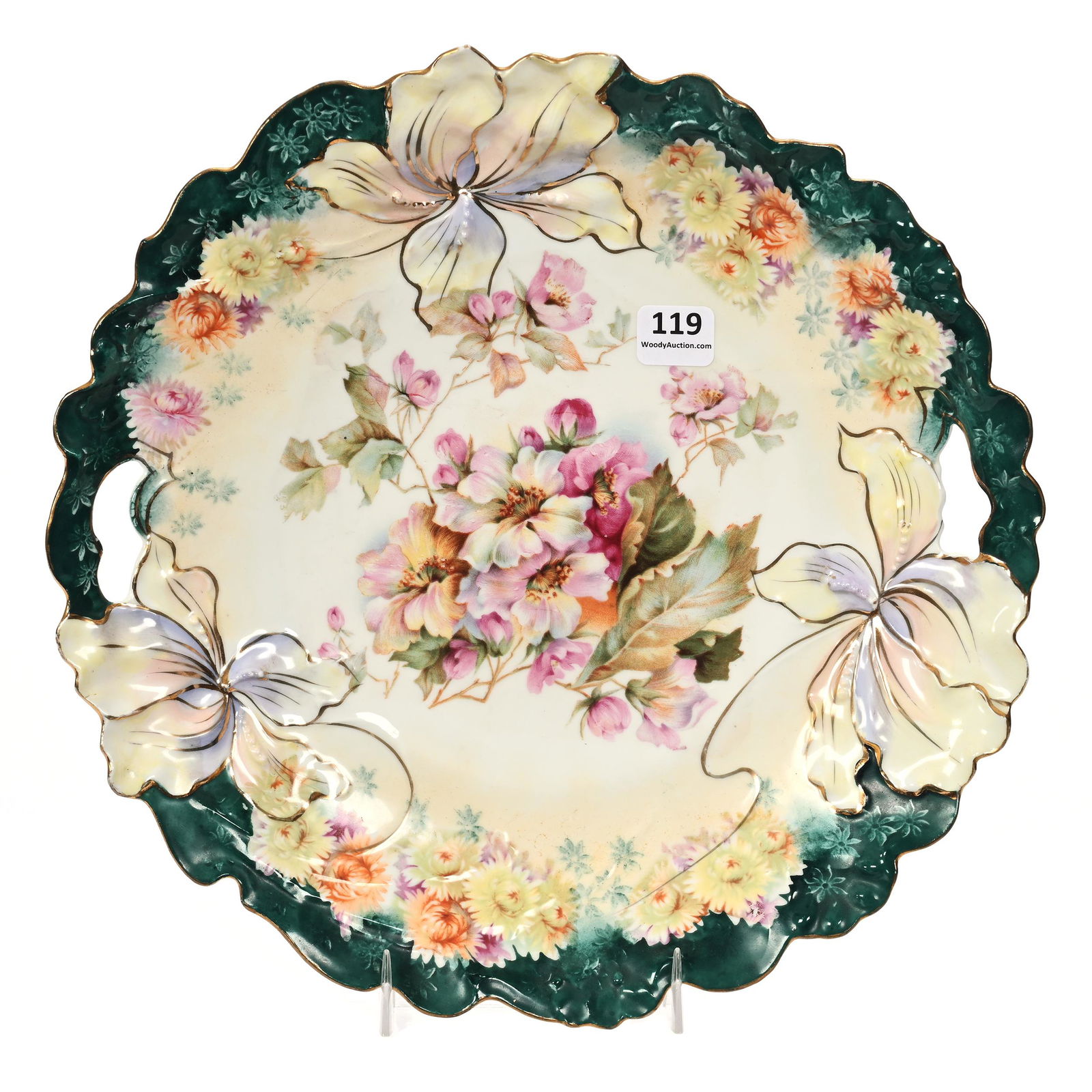 Cake Plate, Unmarked R.S. Prussia (1 of 2)
