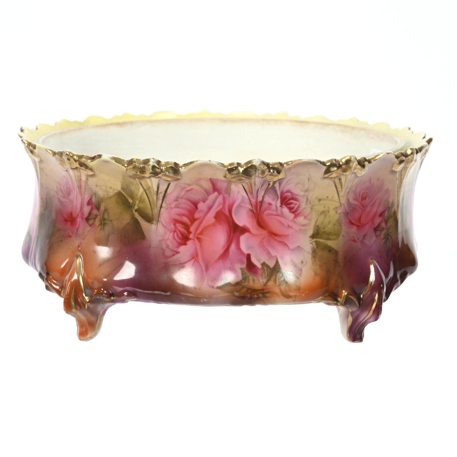 Footed Ferner Marked Royal Vienna, Original Liner (1 of 3)