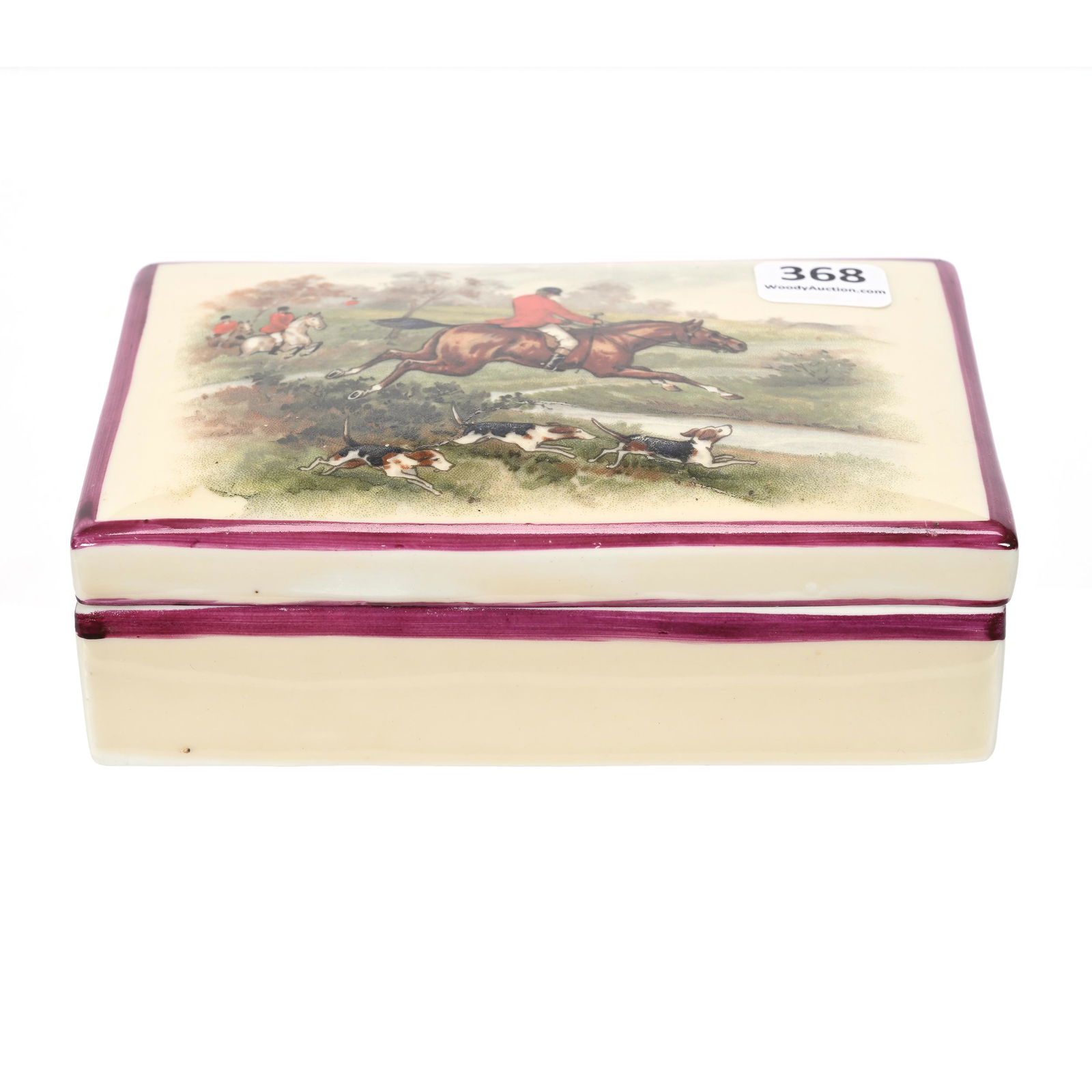 Rectangular Covered Box Marked Prov Saxe (1 of 3)