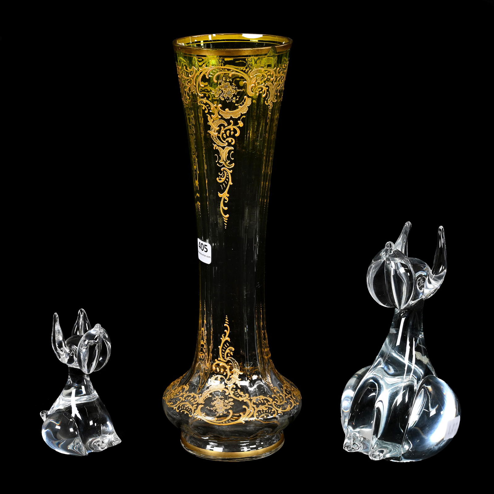 (3) Art Glass Items (1 of 6)