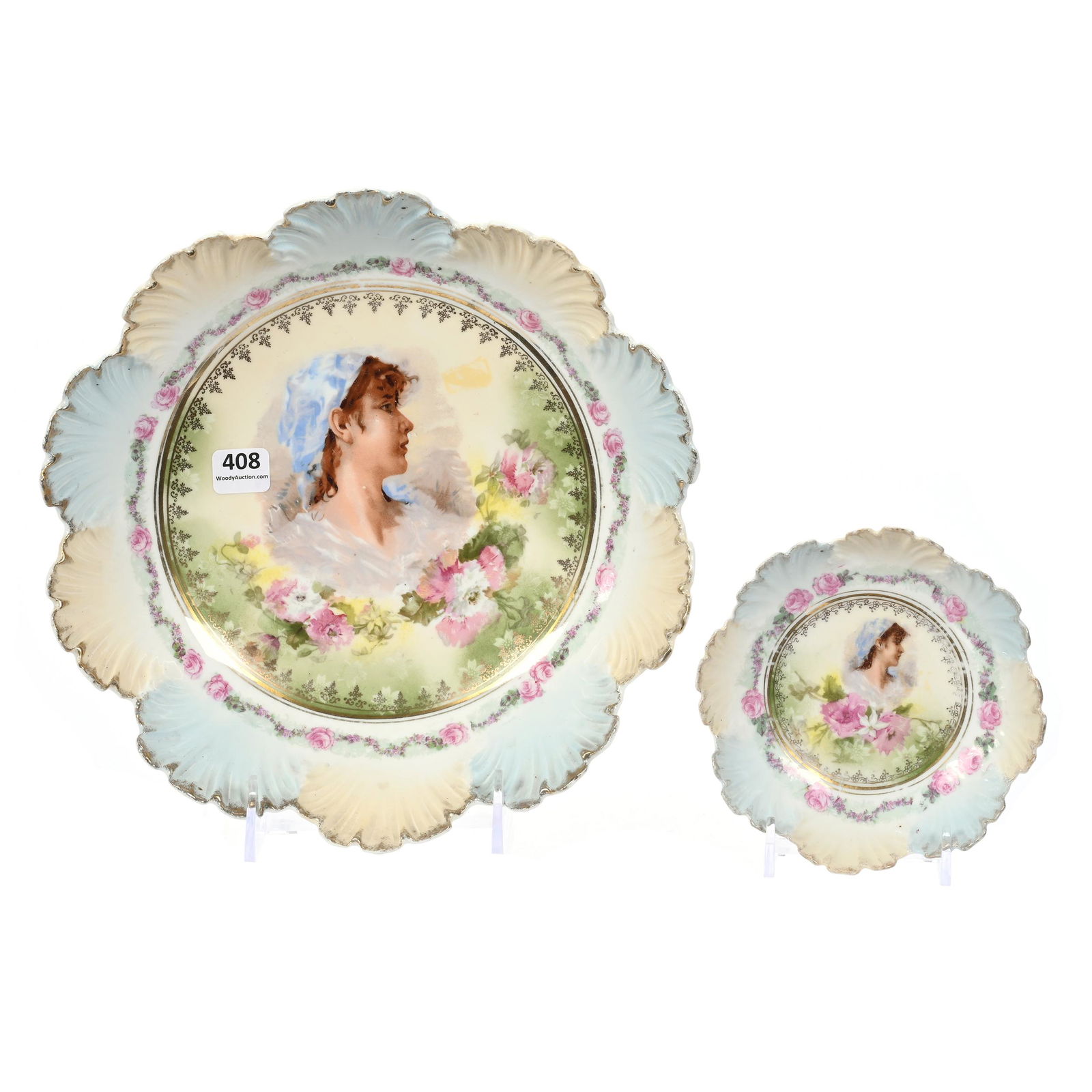 Master Bowl & Berry Dish, Unmarked Prussia (1 of 2)