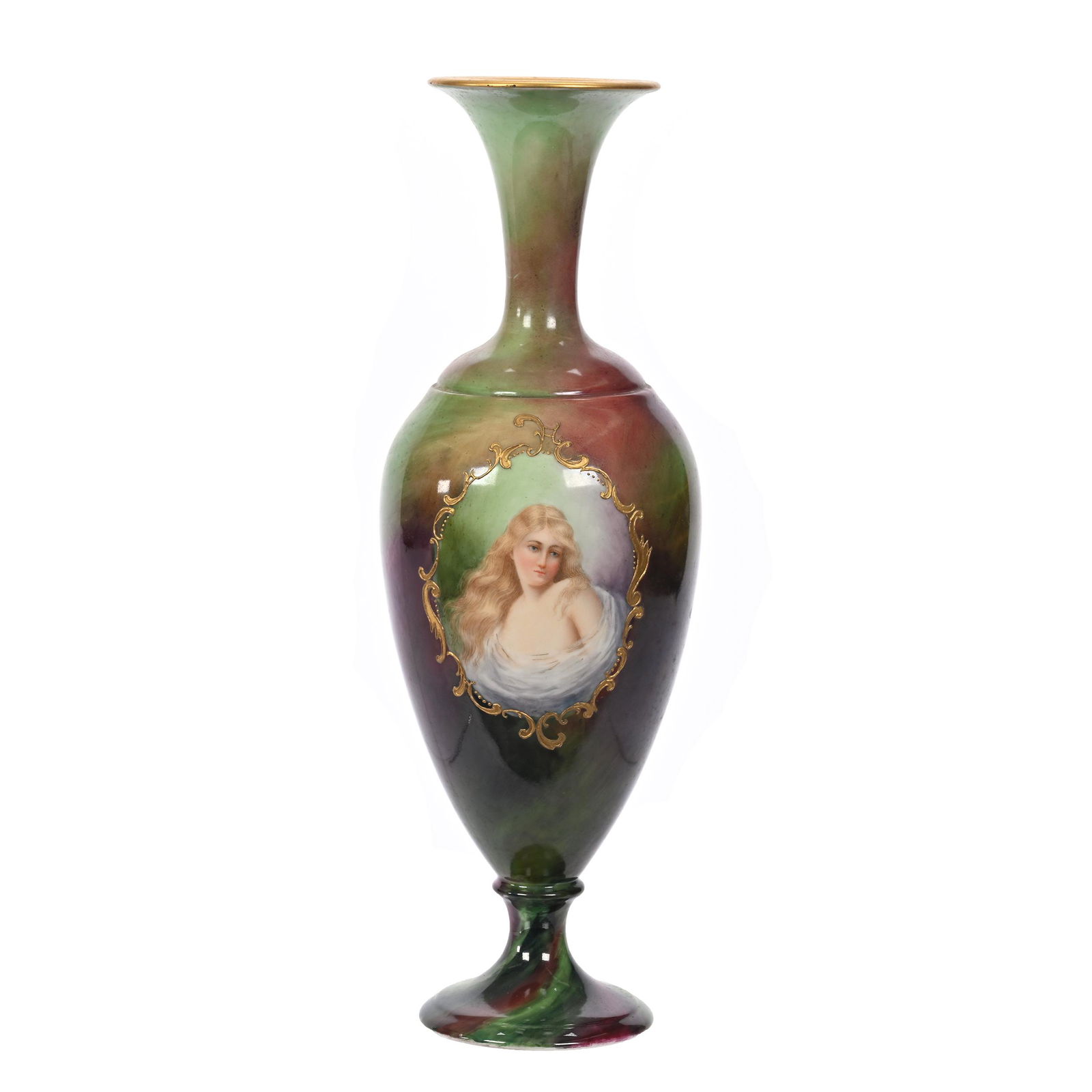 Pedestal Vase Marked CAC Belleek (1 of 3)