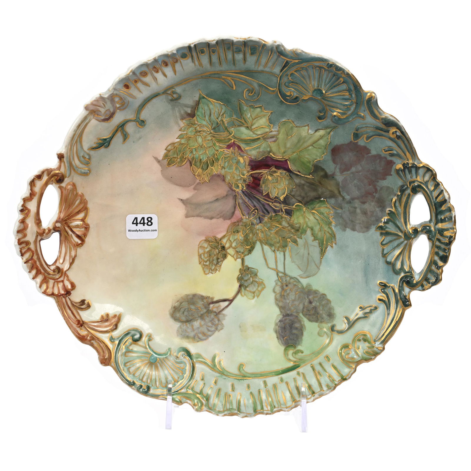 Cake Plate Marked A.L. Limoges (1 of 2)