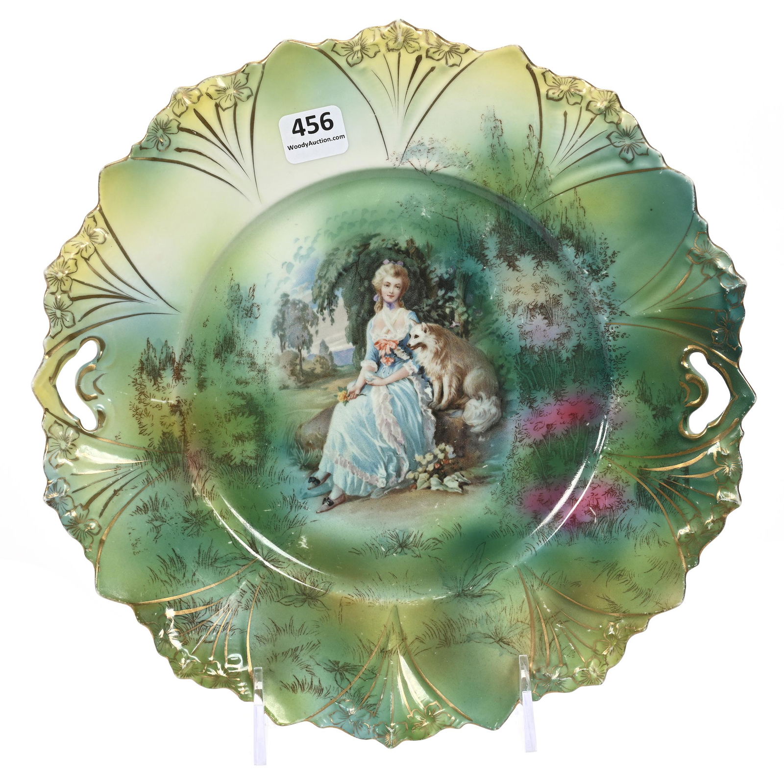 Cake Plate, Unmarked R.S. Prussia (1 of 2)