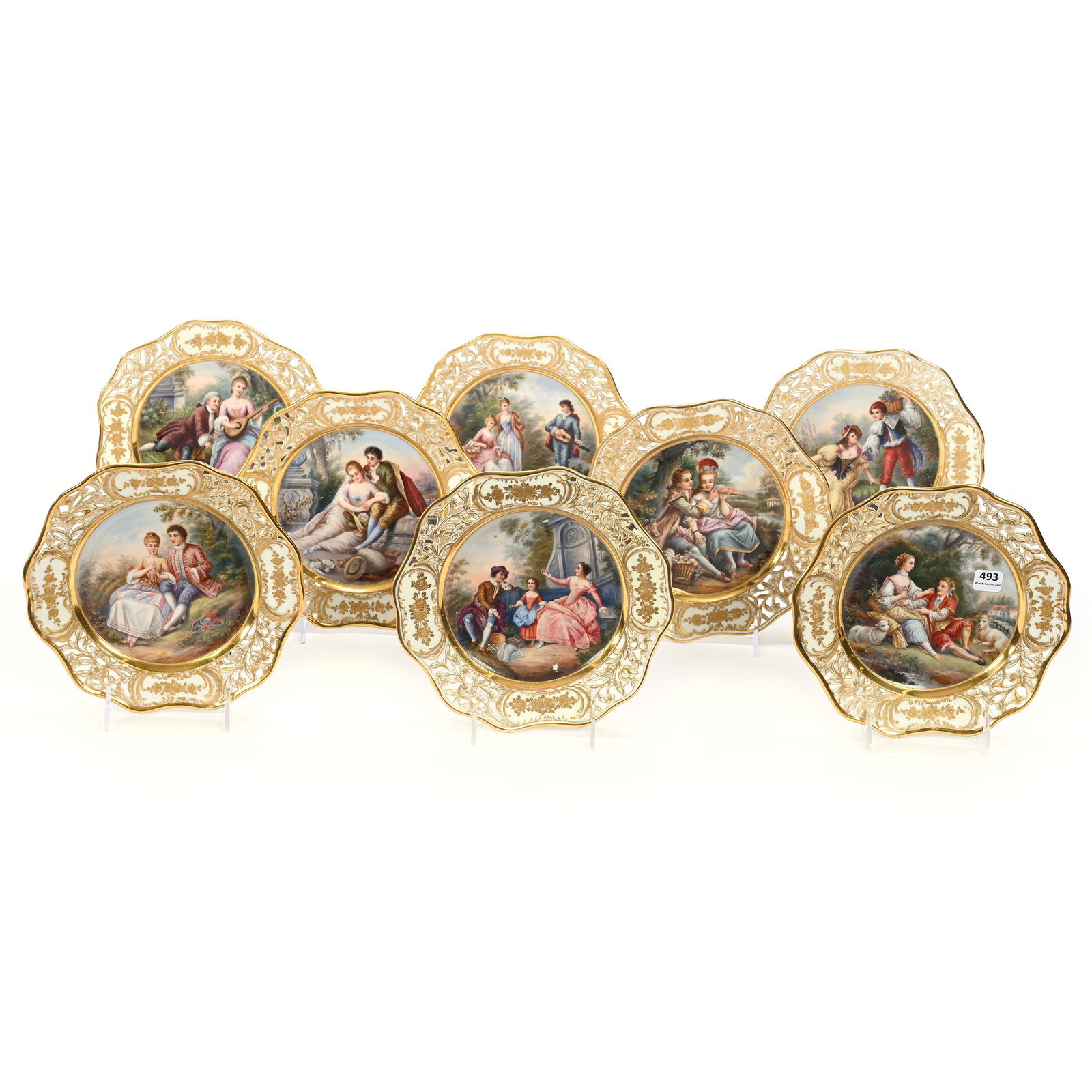 (8) Plates Marked Dresden (1 of 10)