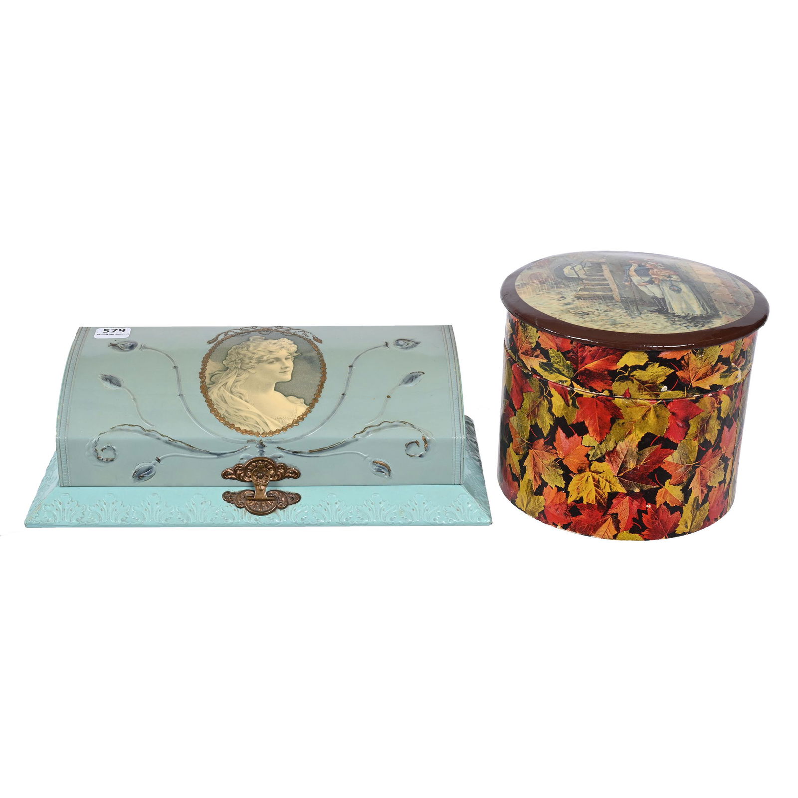 (2) Celluloid Vanity Boxes (1 of 4)