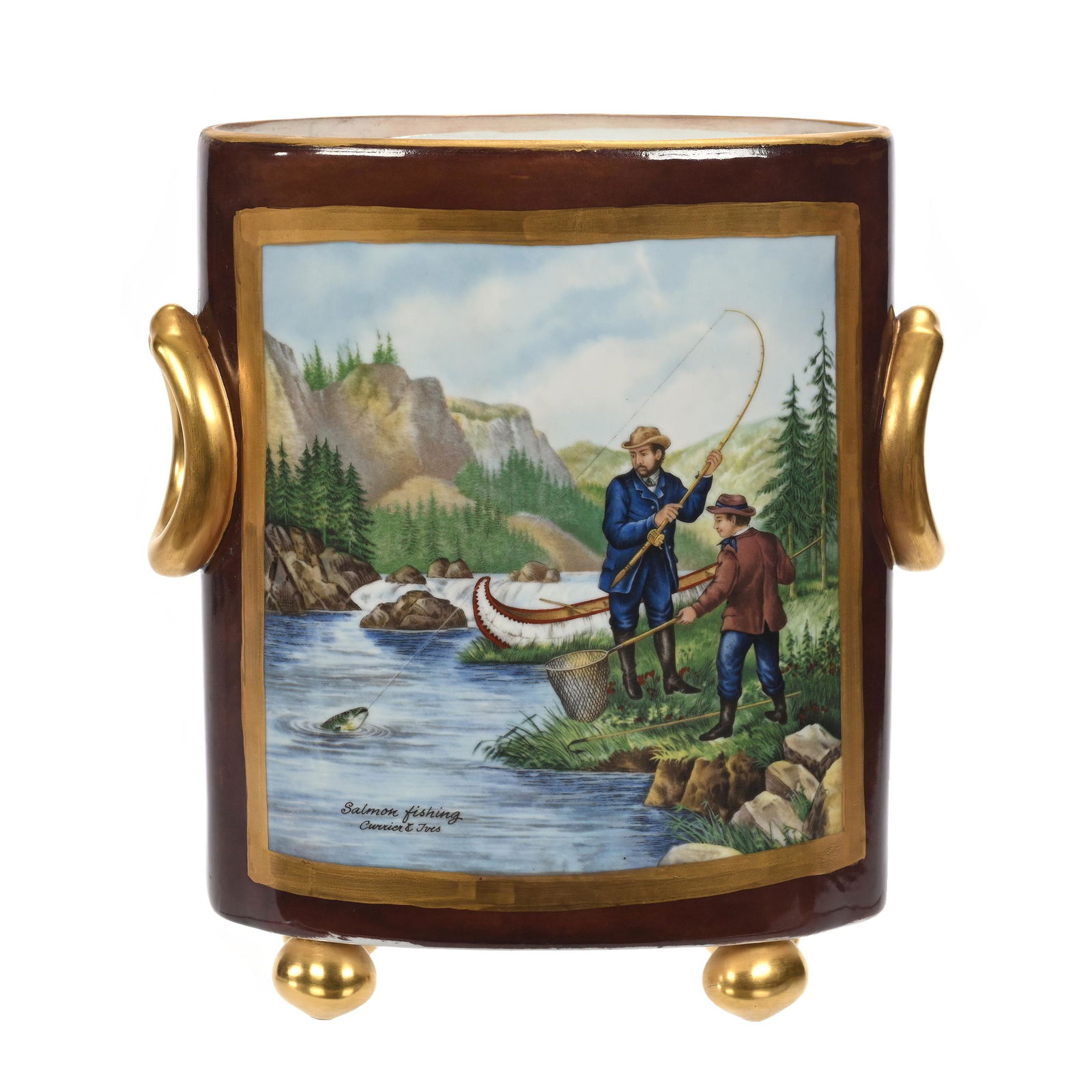 Oval Cache Pot Marked Germany (1 of 5)