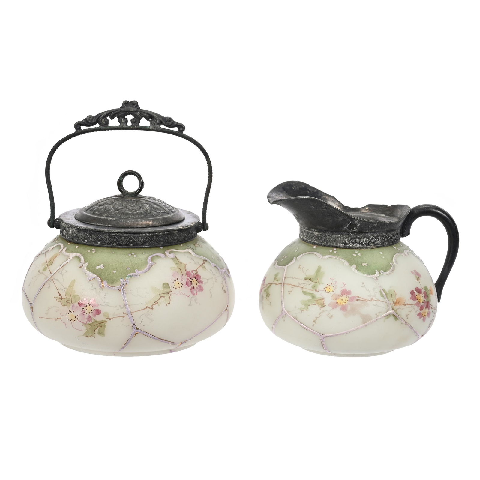 Creamer & Sugar Set, Unmarked Wave Crest (1 of 3)