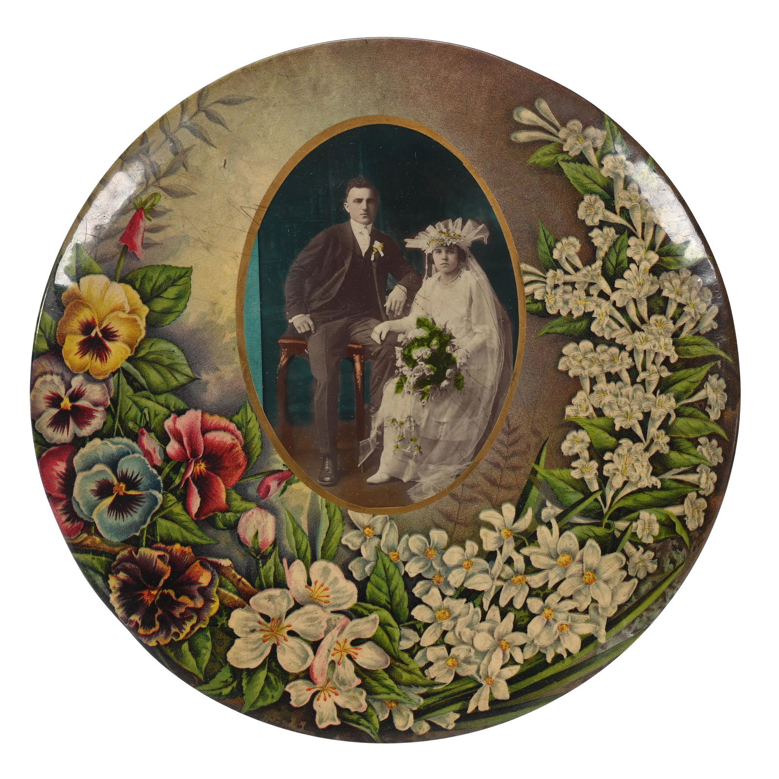 Flue Cover, Metal And Celluloid (1 of 2)