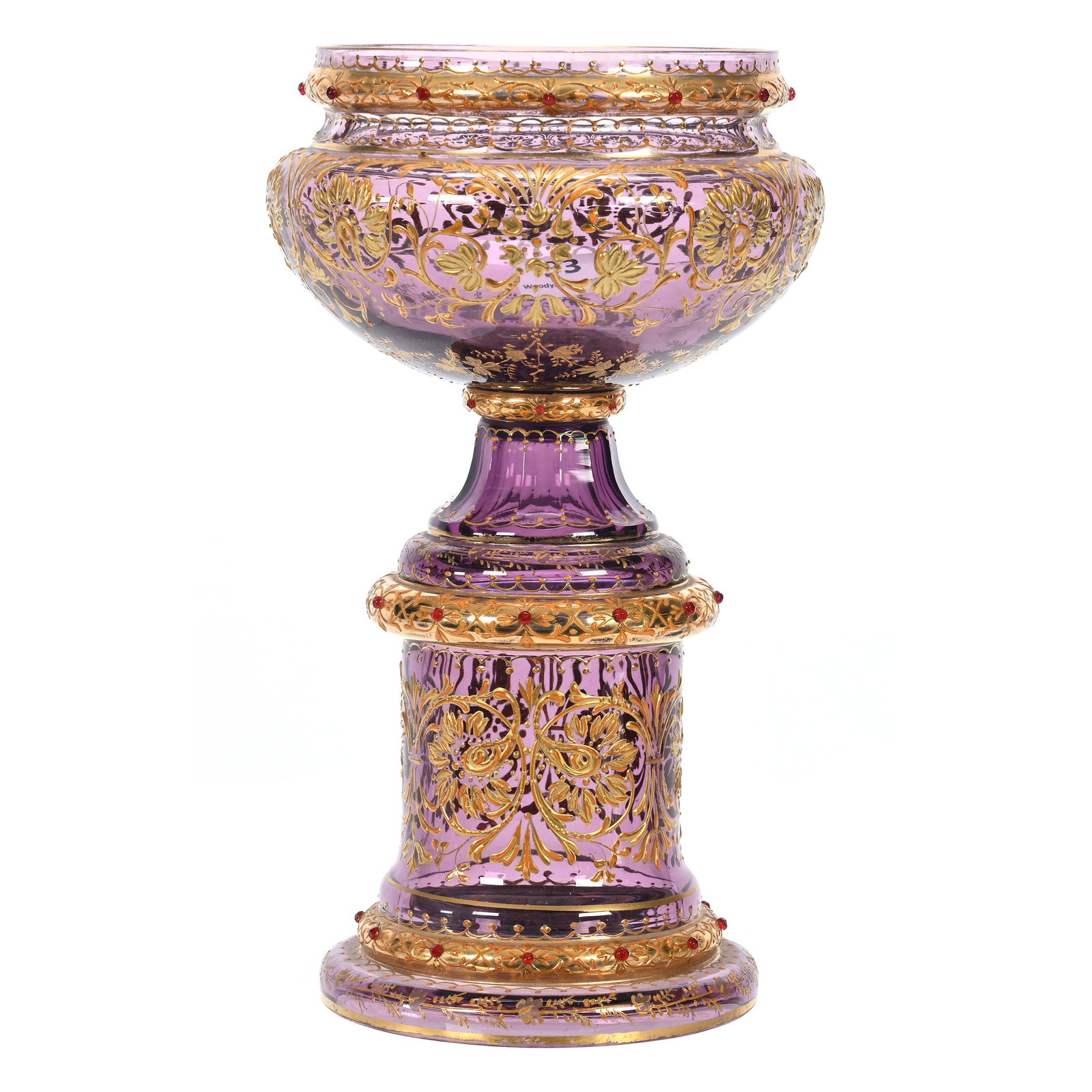 Chalice, Amethyst Art Glass Attributed To Moser (1 of 3)