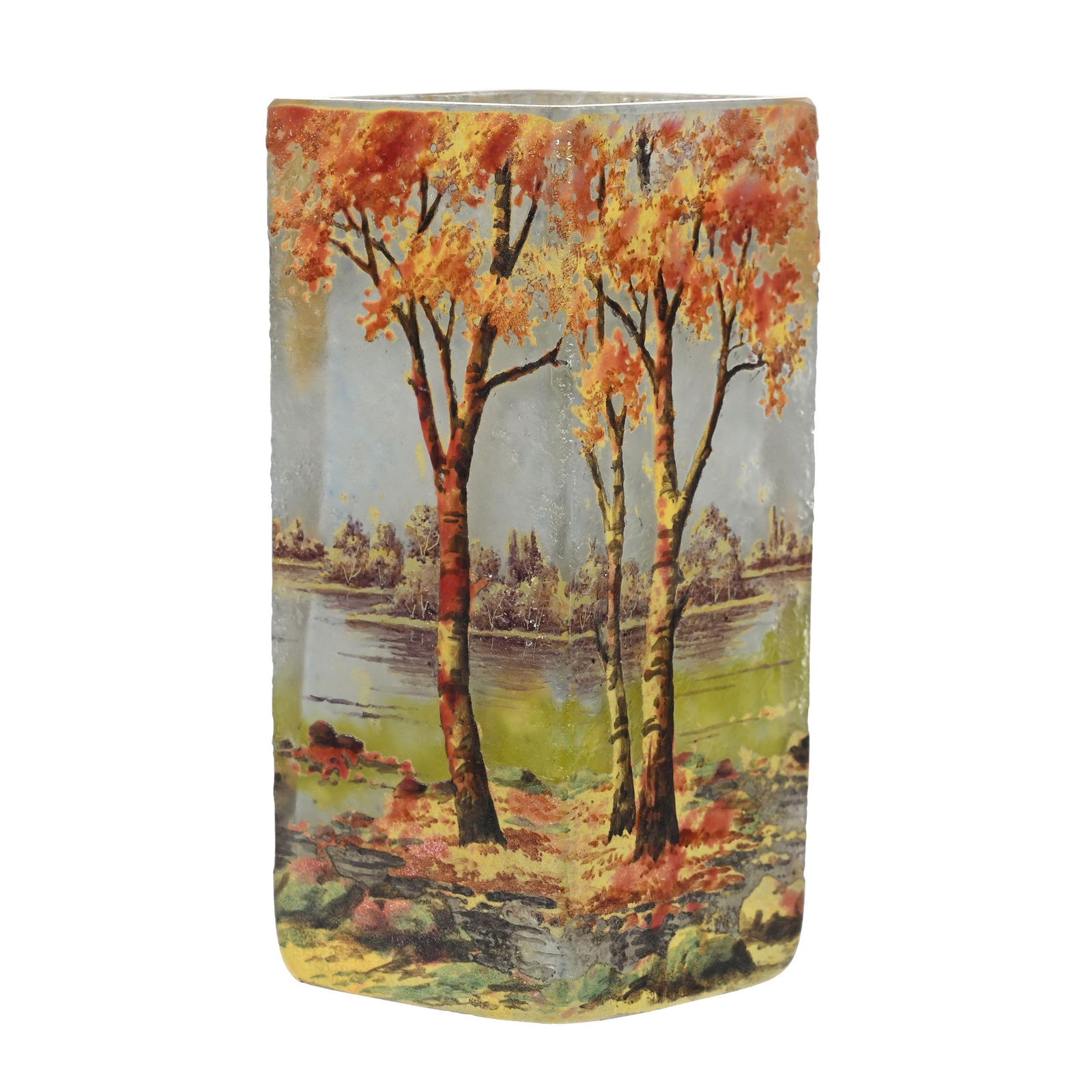 Vase Signed Daum Nancy French Cameo Art Glass (1 of 3)