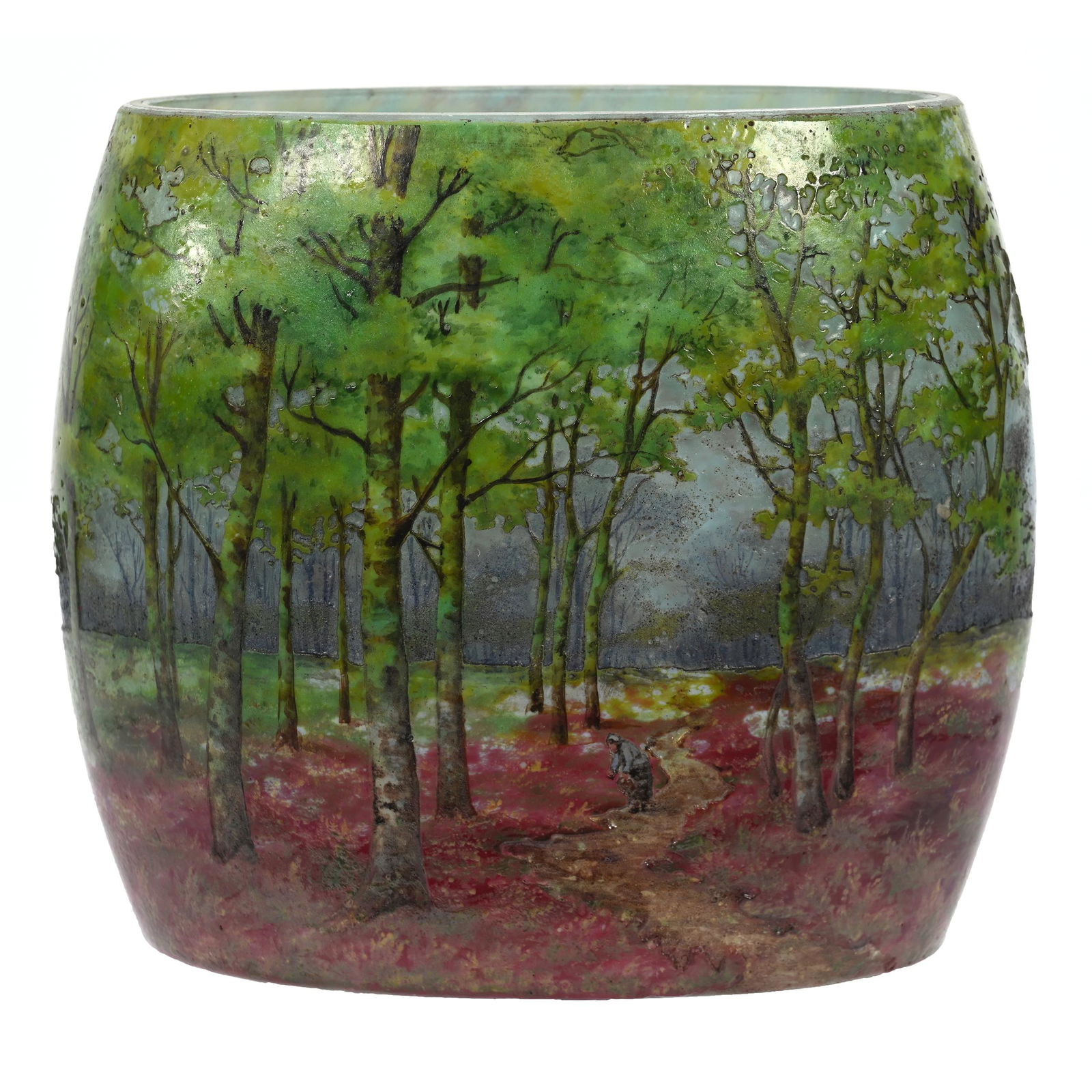 Vase Signed Daum Nancy French Cameo Art Glass (1 of 6)