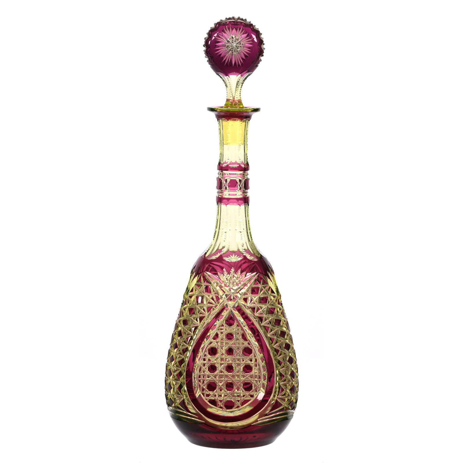 Decanter, BPCG, Amethyst Cut To Vaseline (1 of 4)