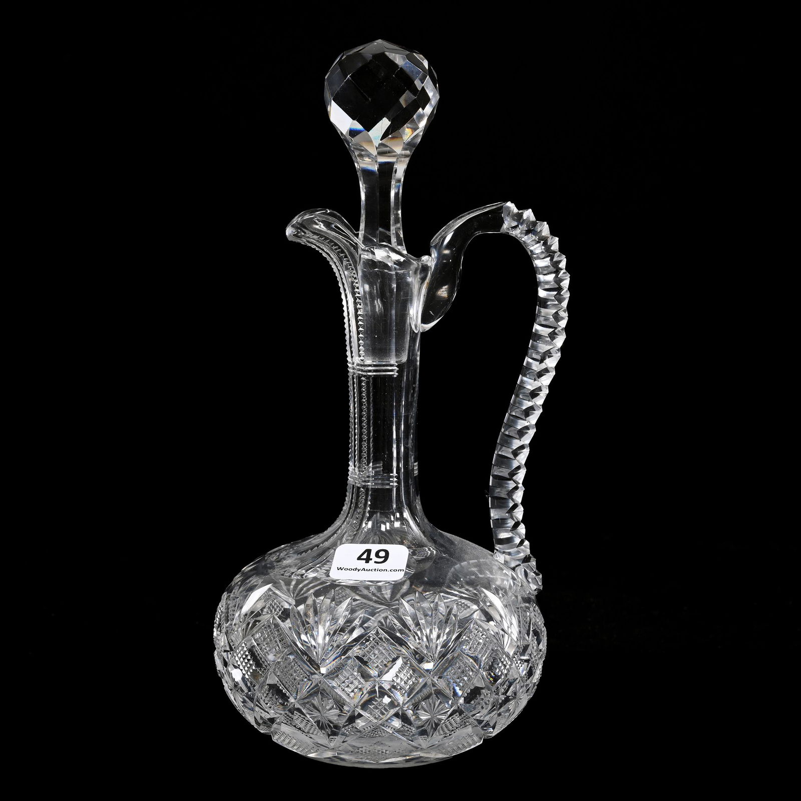 Cordial Decanter, ABCG, Venetian Pattern By Straus (1 of 3)