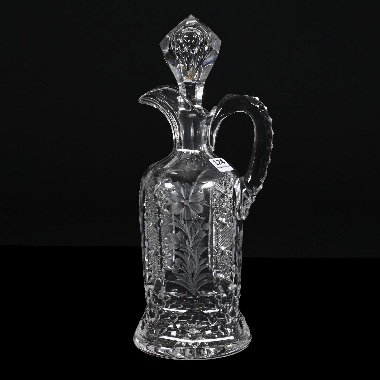 Decanter, ABCG, Signed Tuthill Primrose Pattern (1 of 3)