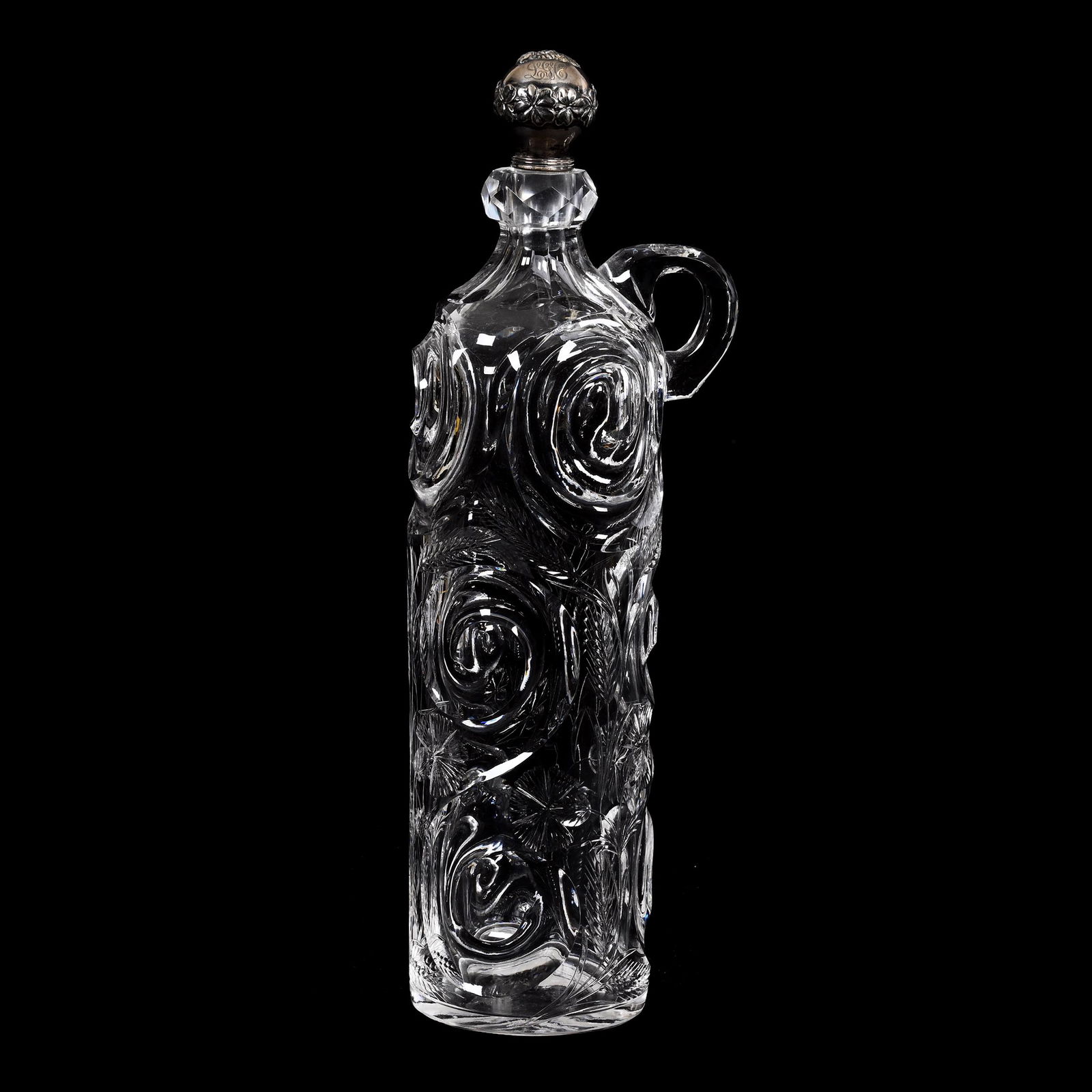 Whiskey Jug, Handled, ABCG, By J. Hoare (1 of 3)