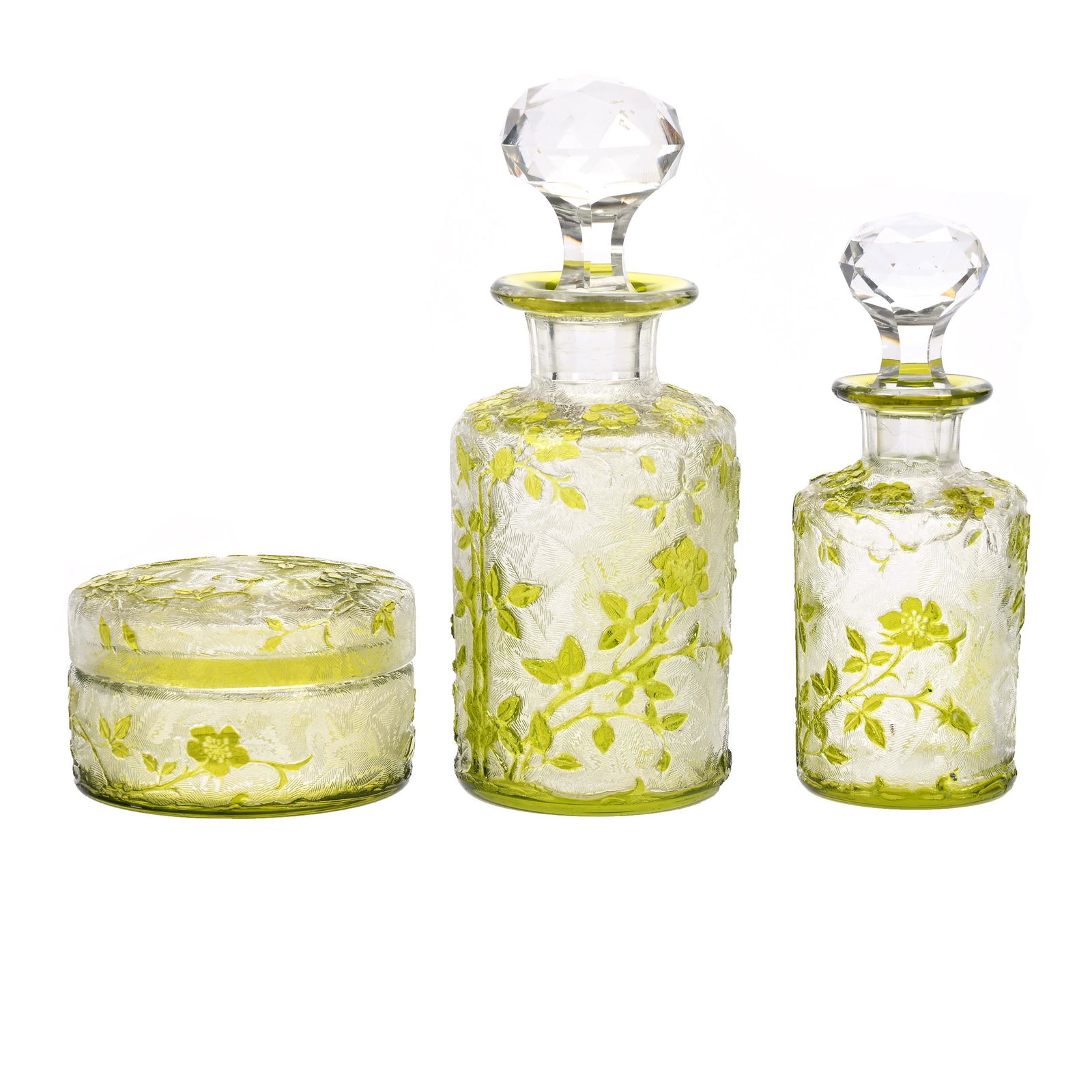 Vanity Set, BPCG, Green Acid Cut To Clear (1 of 4)