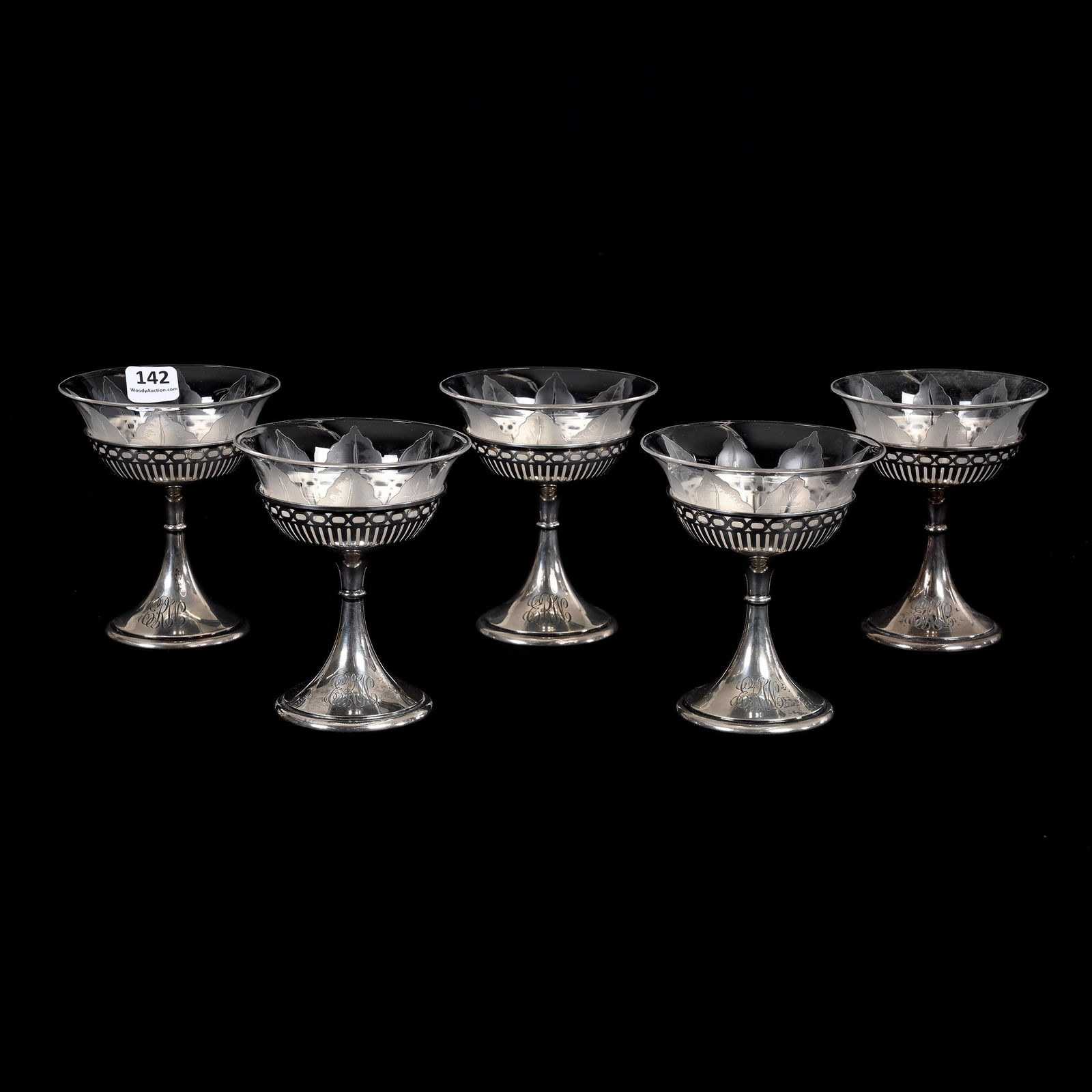 (5) Sherbets, ABCG, Kalana Lily By Dorflinger (1 of 5)