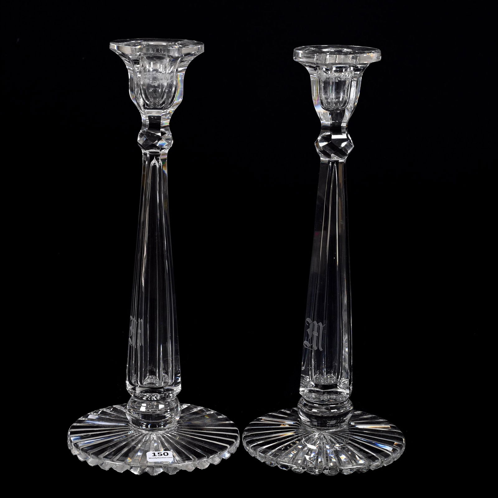 Pair Candlesticks, ABCG, Signed Libbey (1 of 5)