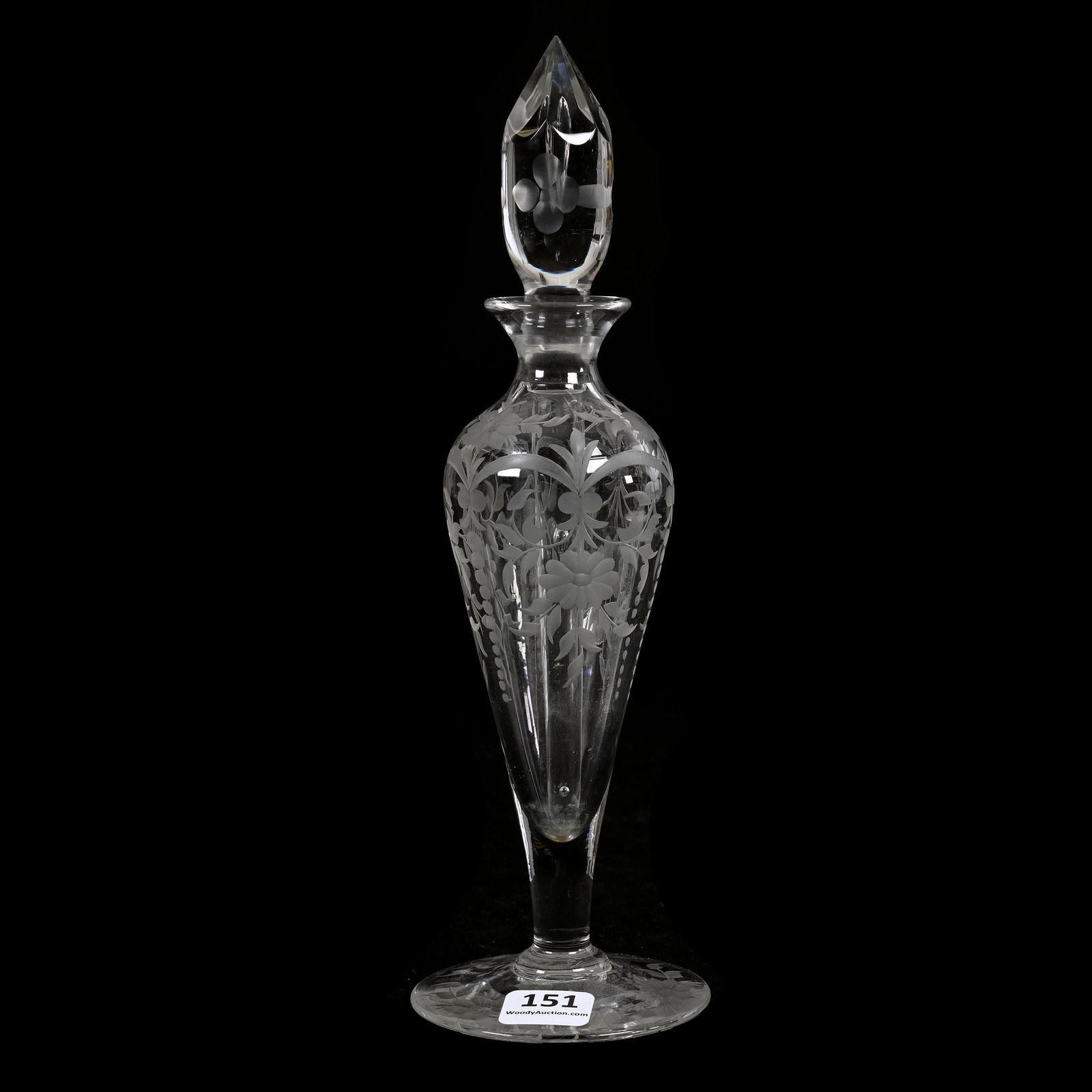 Pedestal Perfume Bottle, ABCG, Signed Tuthill (1 of 3)