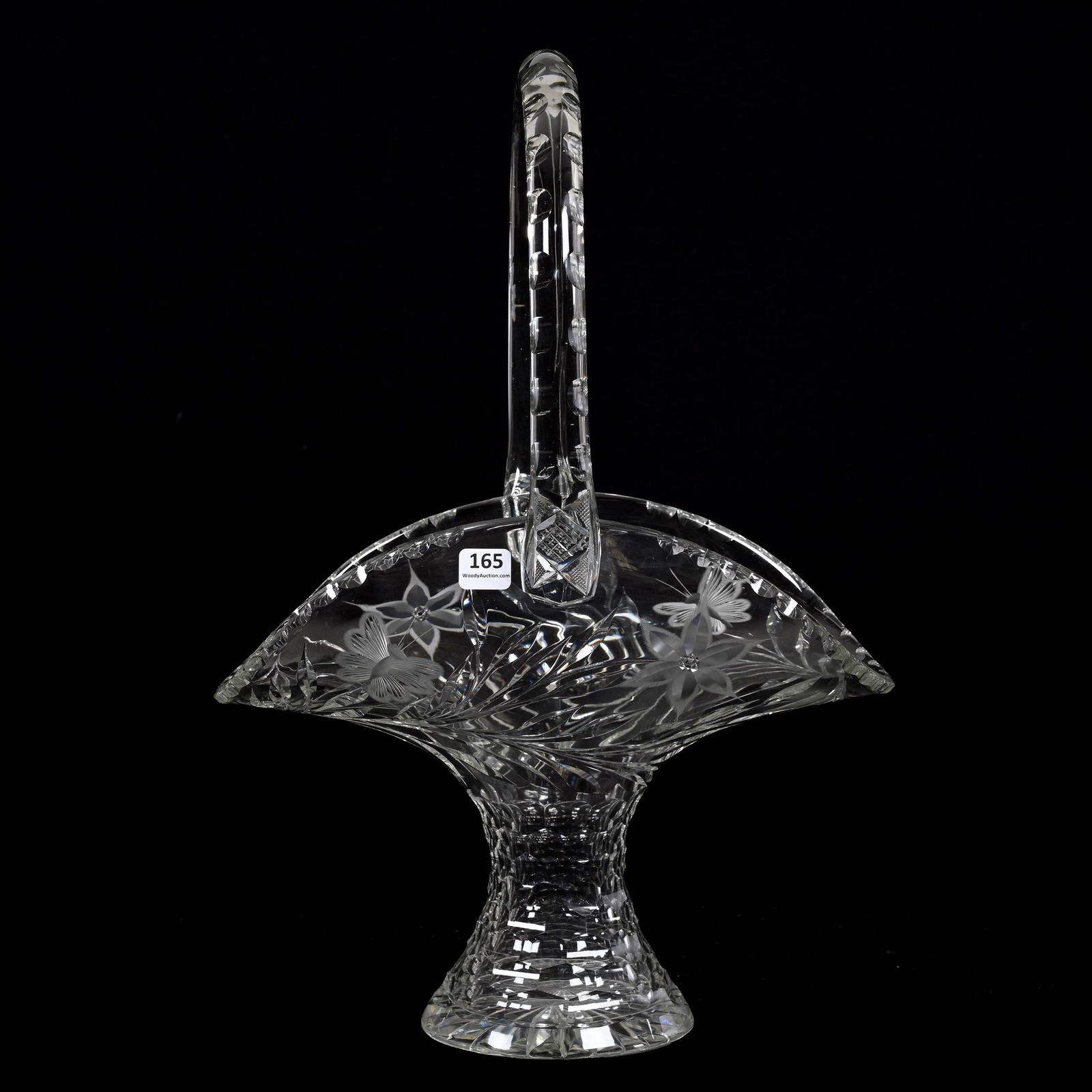 Easter Basket, Ideal Cut Glass Co., American Brilliant Cut Glass (1 of 3)