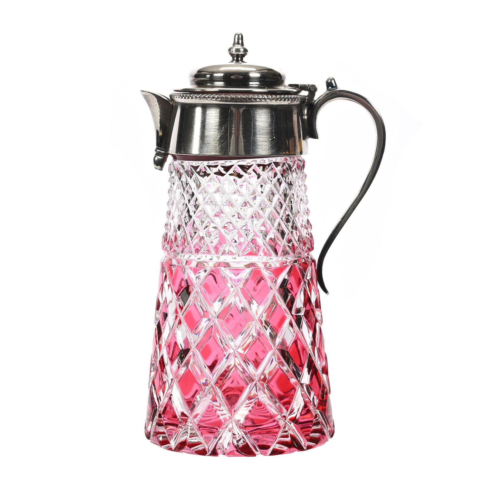 Syrup Pitcher, BPCG, Cranberry Cut To Clear (1 of 3)