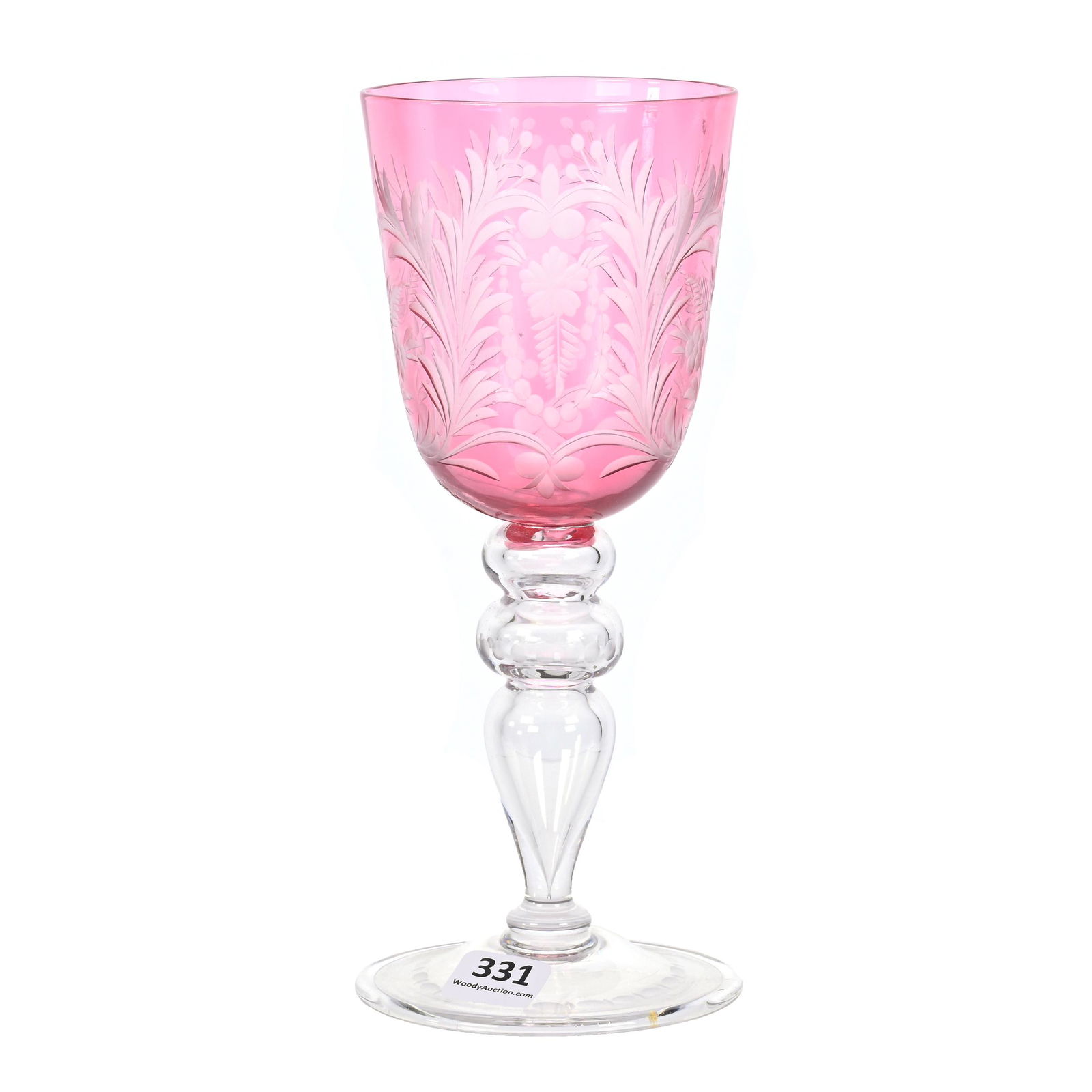 Toasting Goblet, ABCG, Signed Steuben, Harvard Pattern (1 of 4)