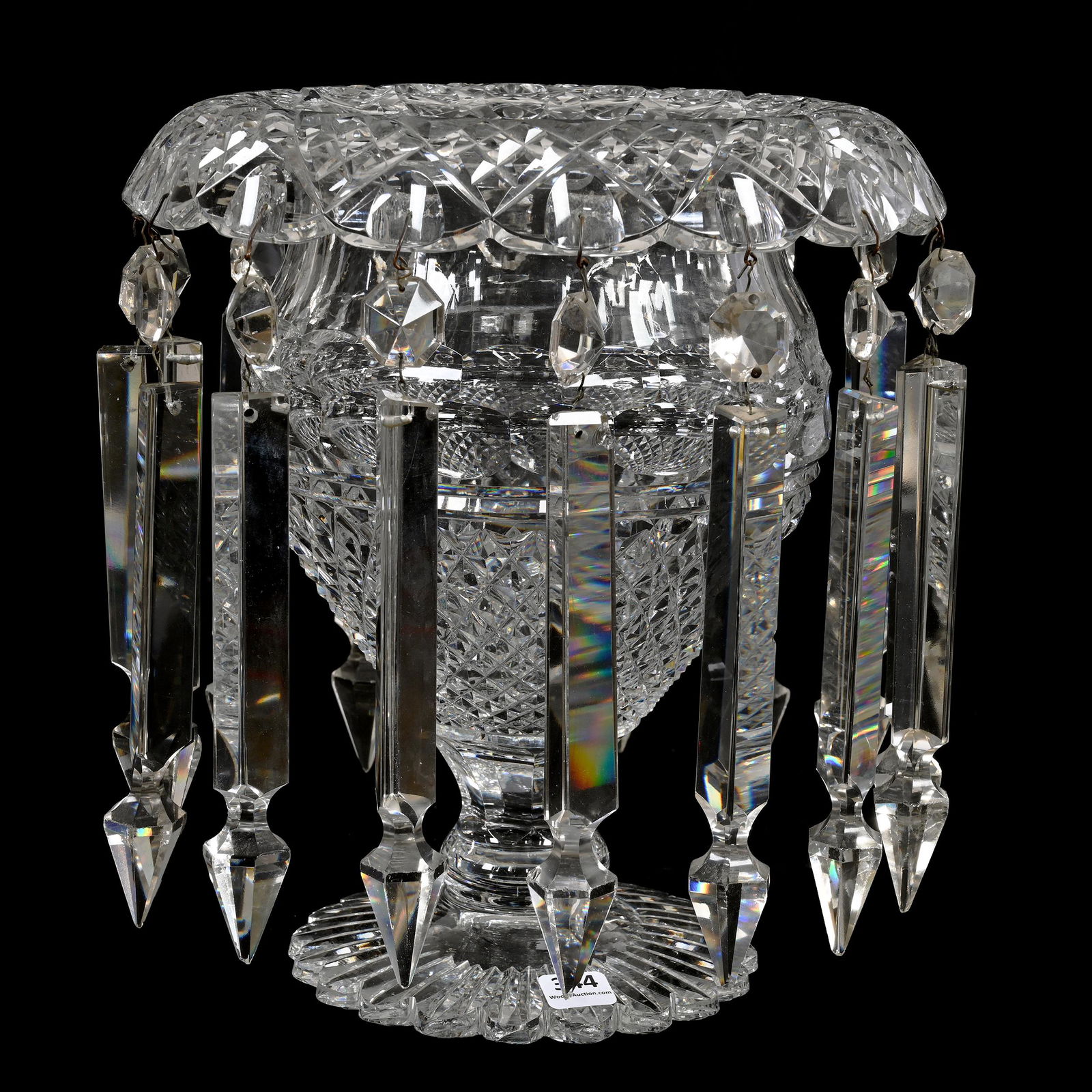 Large Pedestal Luster Vase, ABCG (1 of 2)