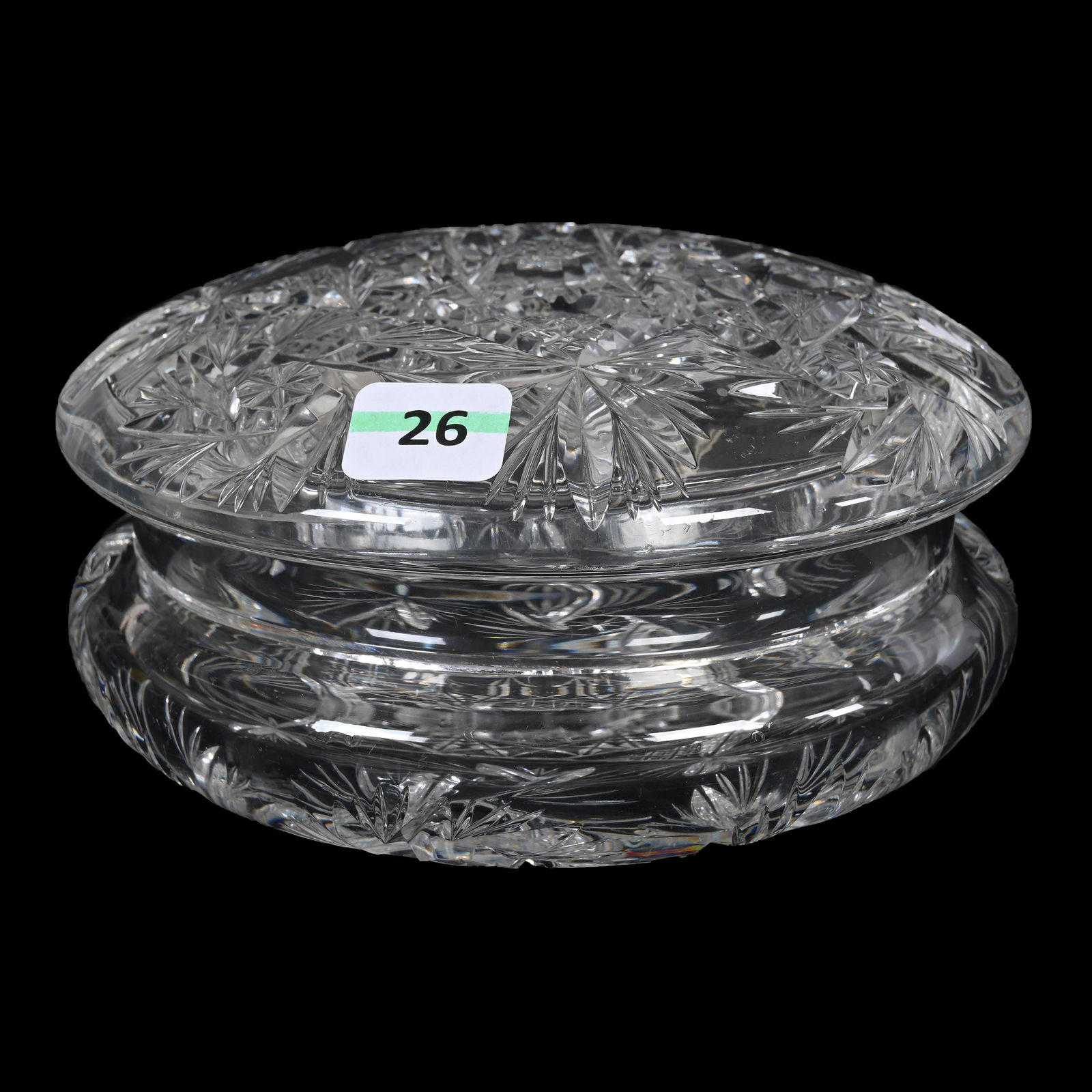 Round Covered Jar, American Brilliant Cut Glass Late Period (1 of 3)